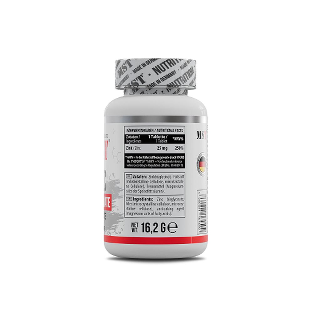 MST Zinc Chelate Bisglycinate Tabletten
