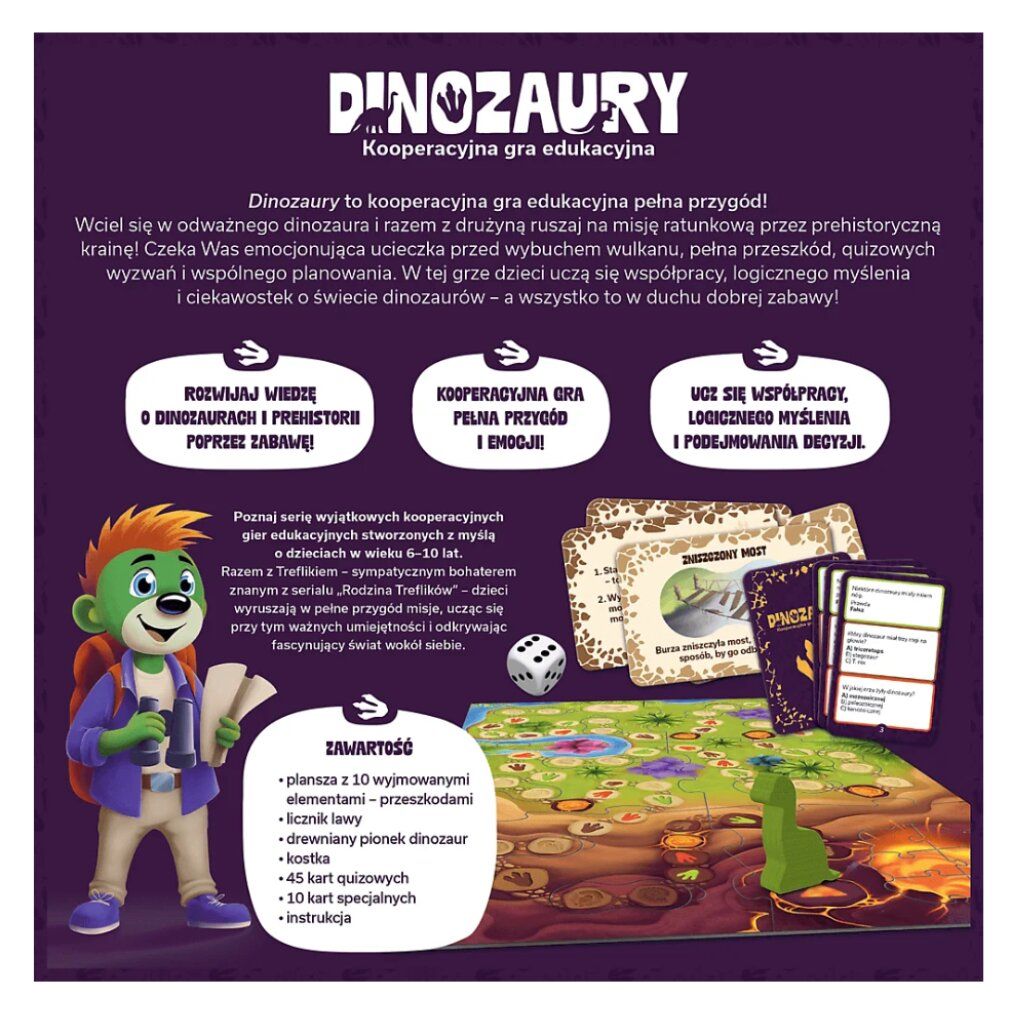 Lernspiel: Dinosaurier - Die Treflik-Familie Trefl 02912 1 St