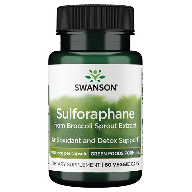 Swanson Sulforaphan aus Brokkoli-Sprossen-Extrakt 400 mcg 60 Pc