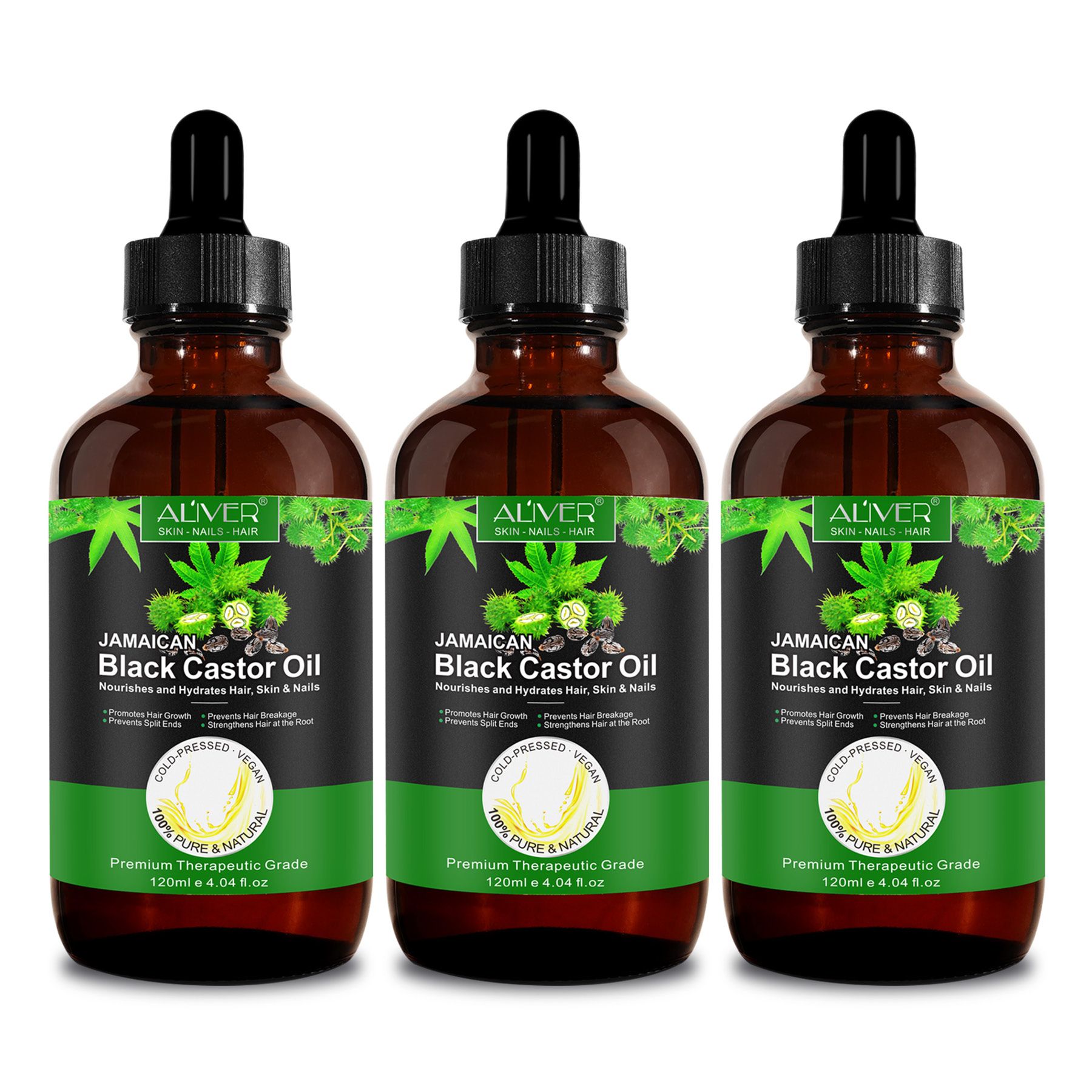 ALIVER Olio di ricino per la Cura di capelli e pelle