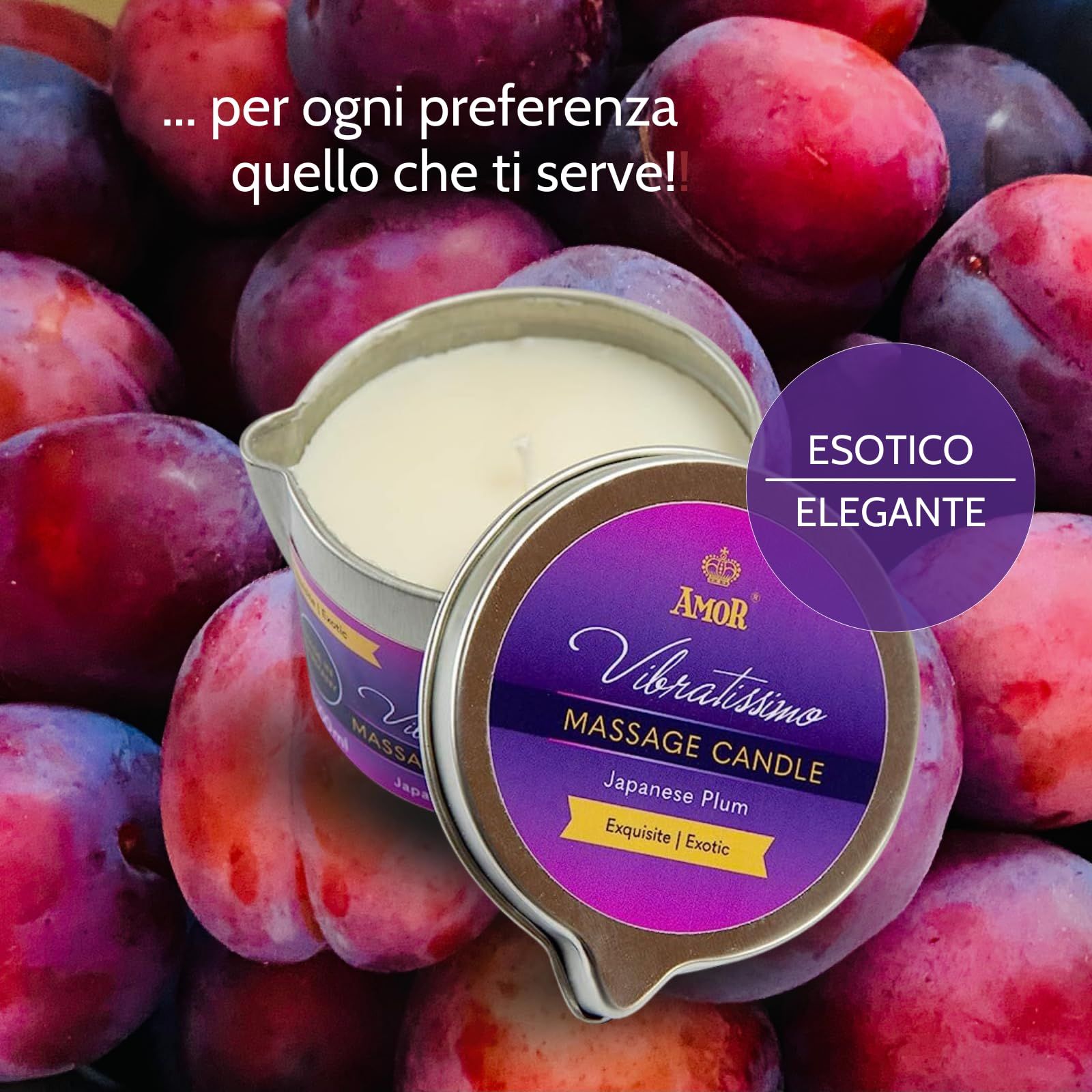 Vibratissimo Massagekerze Japanese Plum