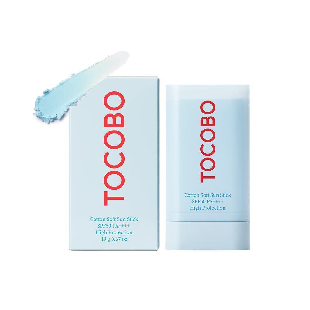 TOCOBO Cotton Soft Sun Stick mit SPF50+ PA++++ und hohem Schutz. Enthält 19g.