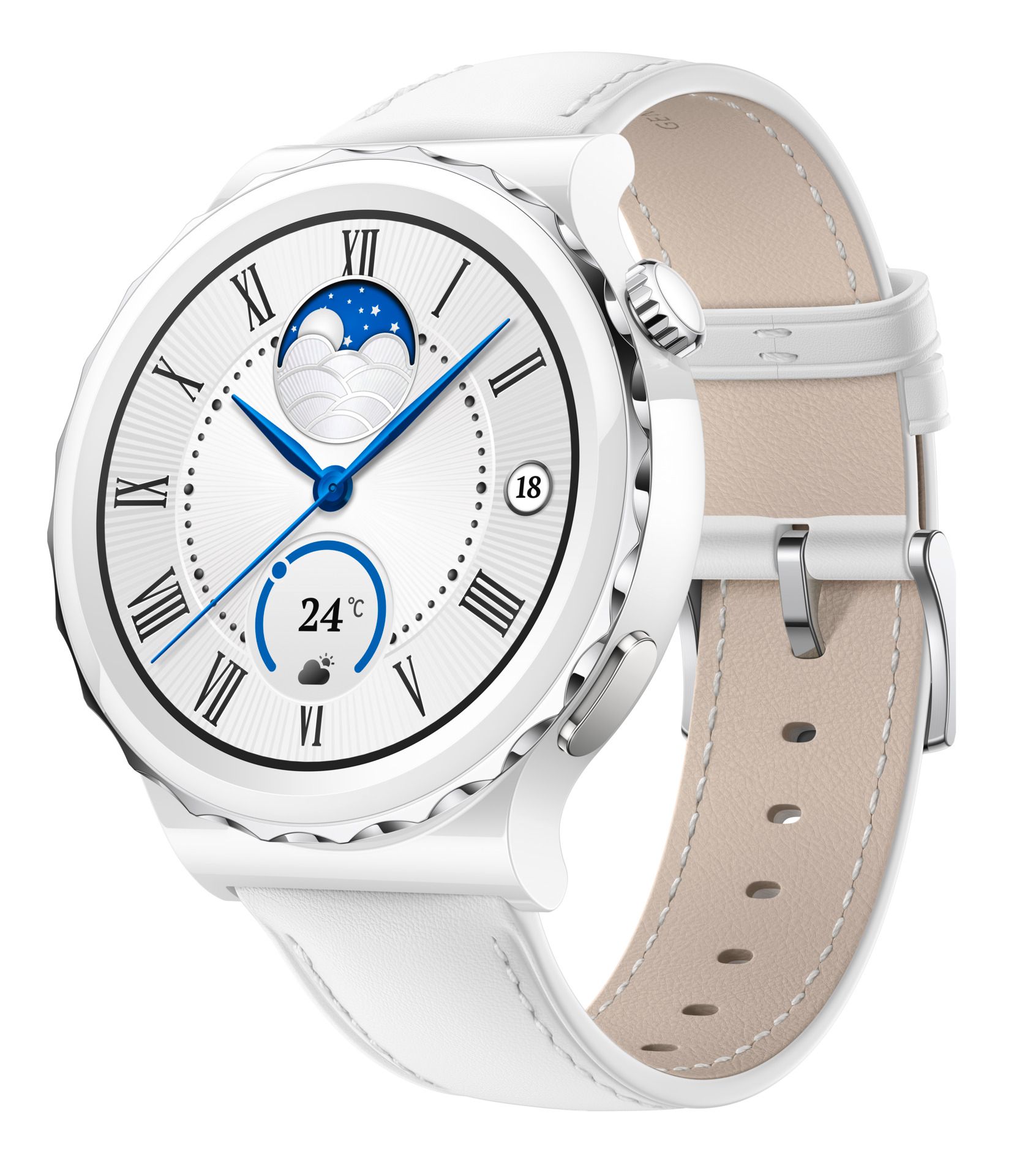 Huawei Watch GT3 Pro 43mm Frigga-B19V Silber 1,32 Zoll Smartwatch Fitness Uhr