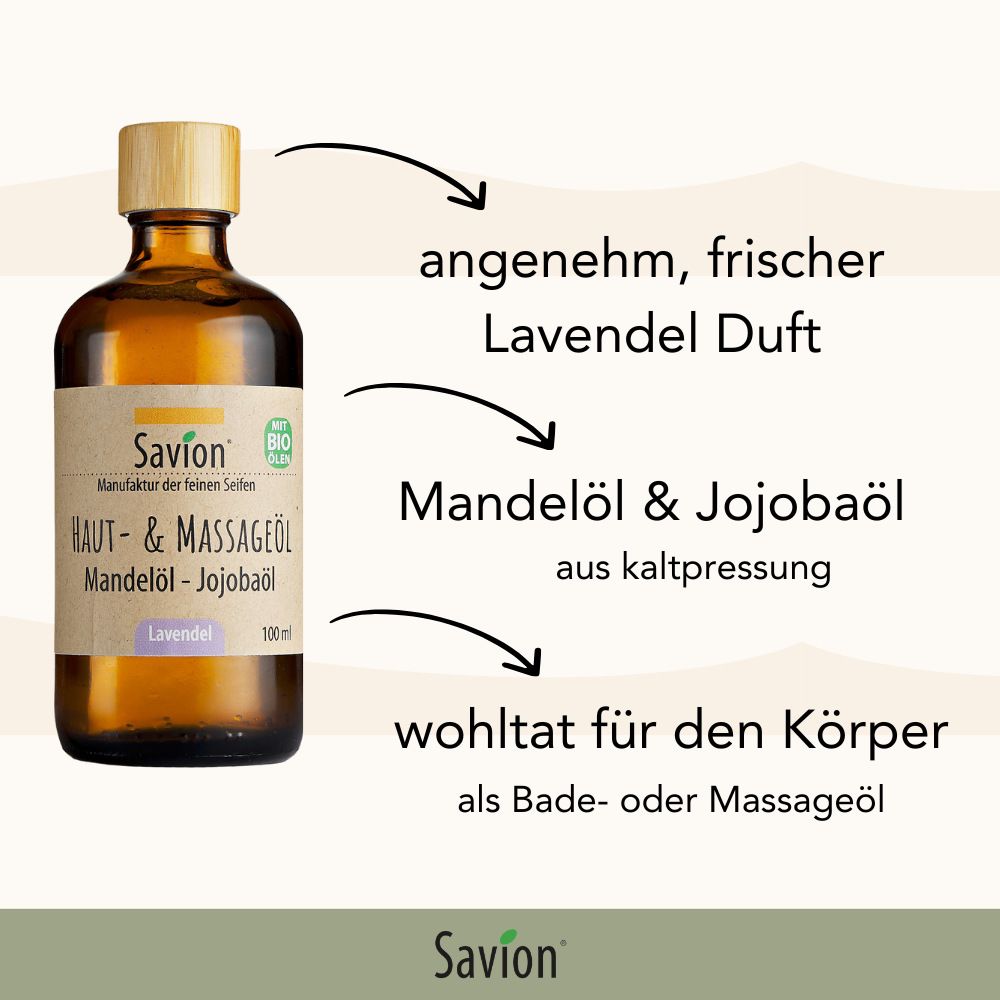 Savion Haut- und Massageöl Lavendel 100 ml