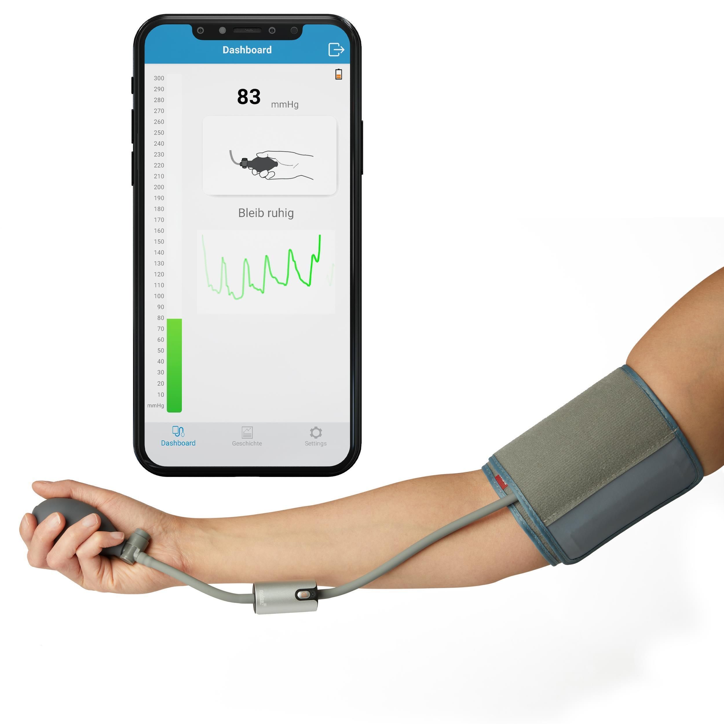 Pulox by Viatom - AirBP - Oberarm-Blutdruckmessgerät mit Bluetooth und App für iOS & Android