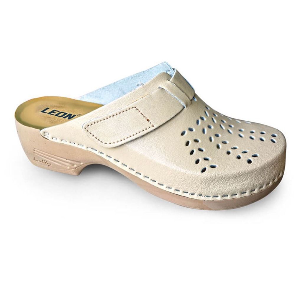 Leon Pu161 Komfortschuhe Beige Größe 38