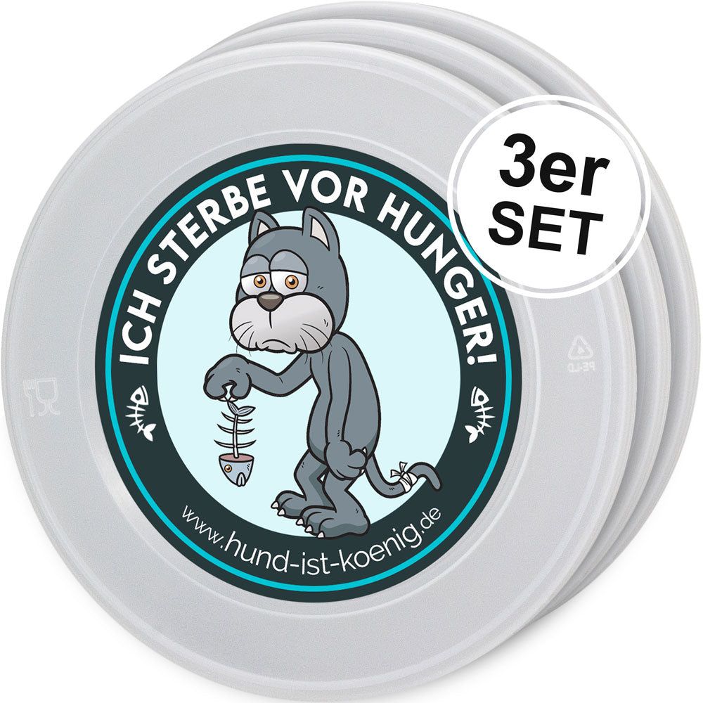 HUND IST KÖNIG® Dosendeckel, Deckel für Dosen halten Tierfutter frisch, schließen Gerüche ein