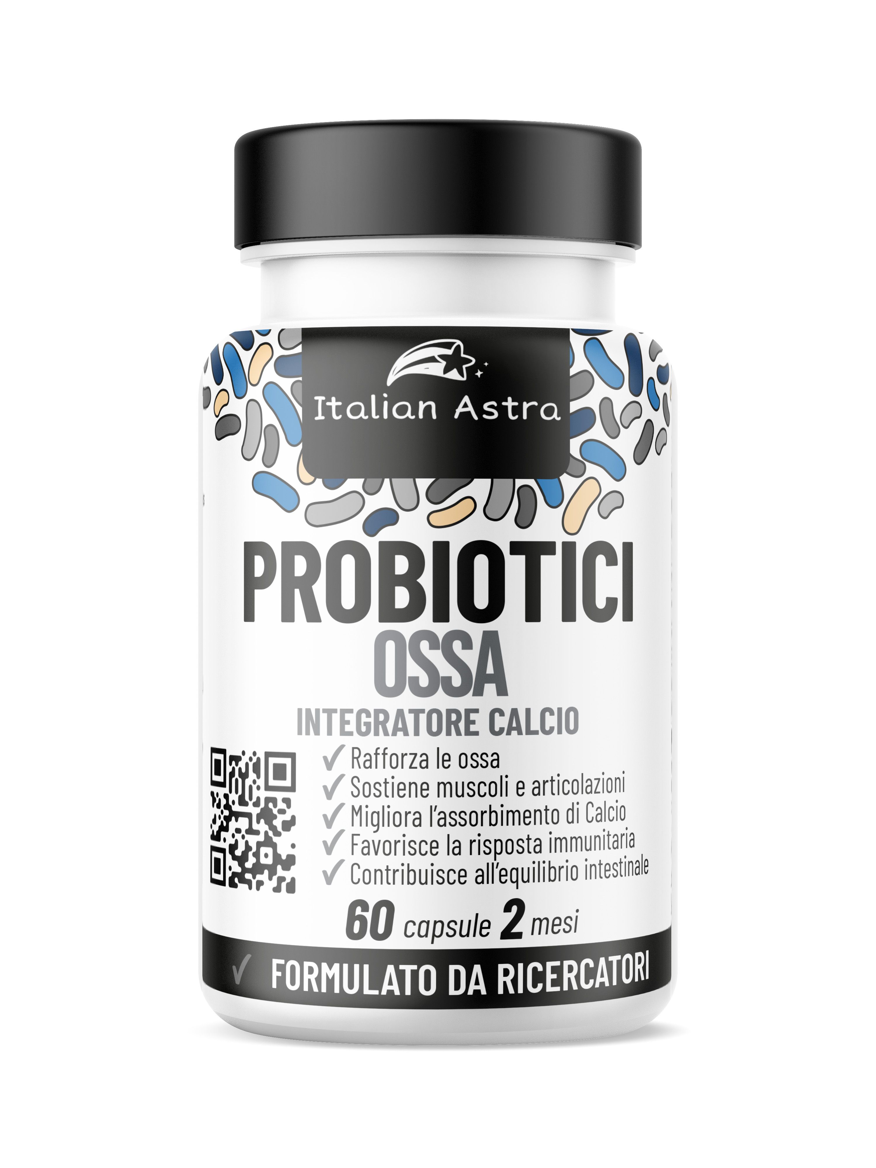 Italian Astra Probiotika Knochen-Behandlung 2 Monate 60 St Kapseln