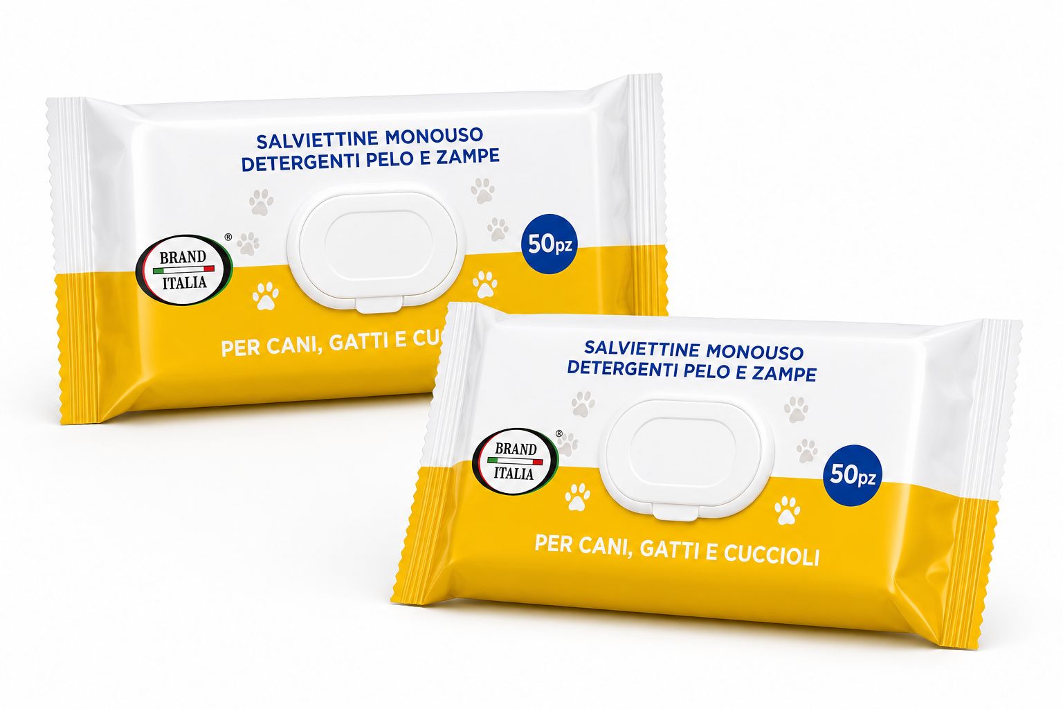 BRAND ITALIA - Salviettine Detergenti Pelo e Zampe