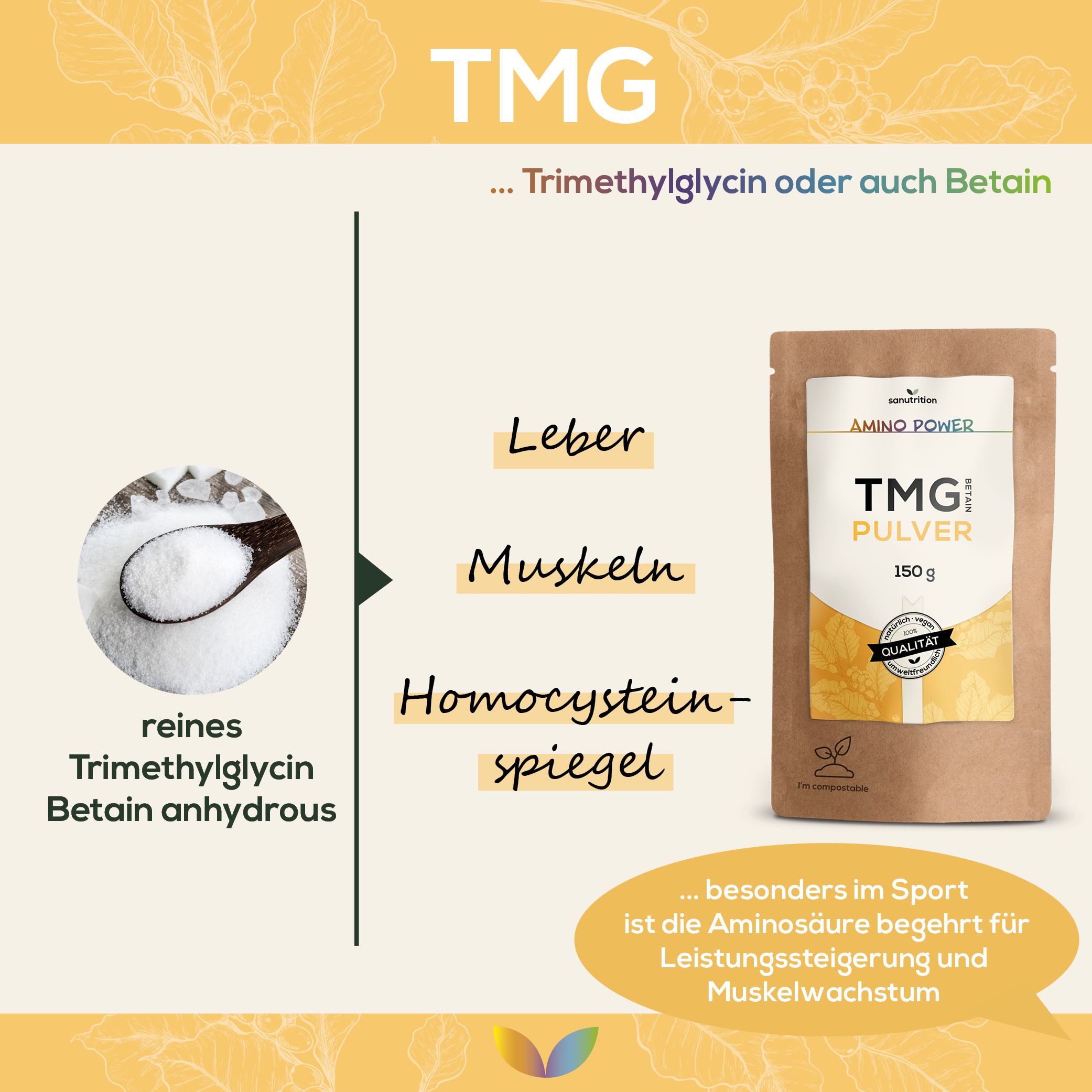 Sanutrition® - reines TMG Betain