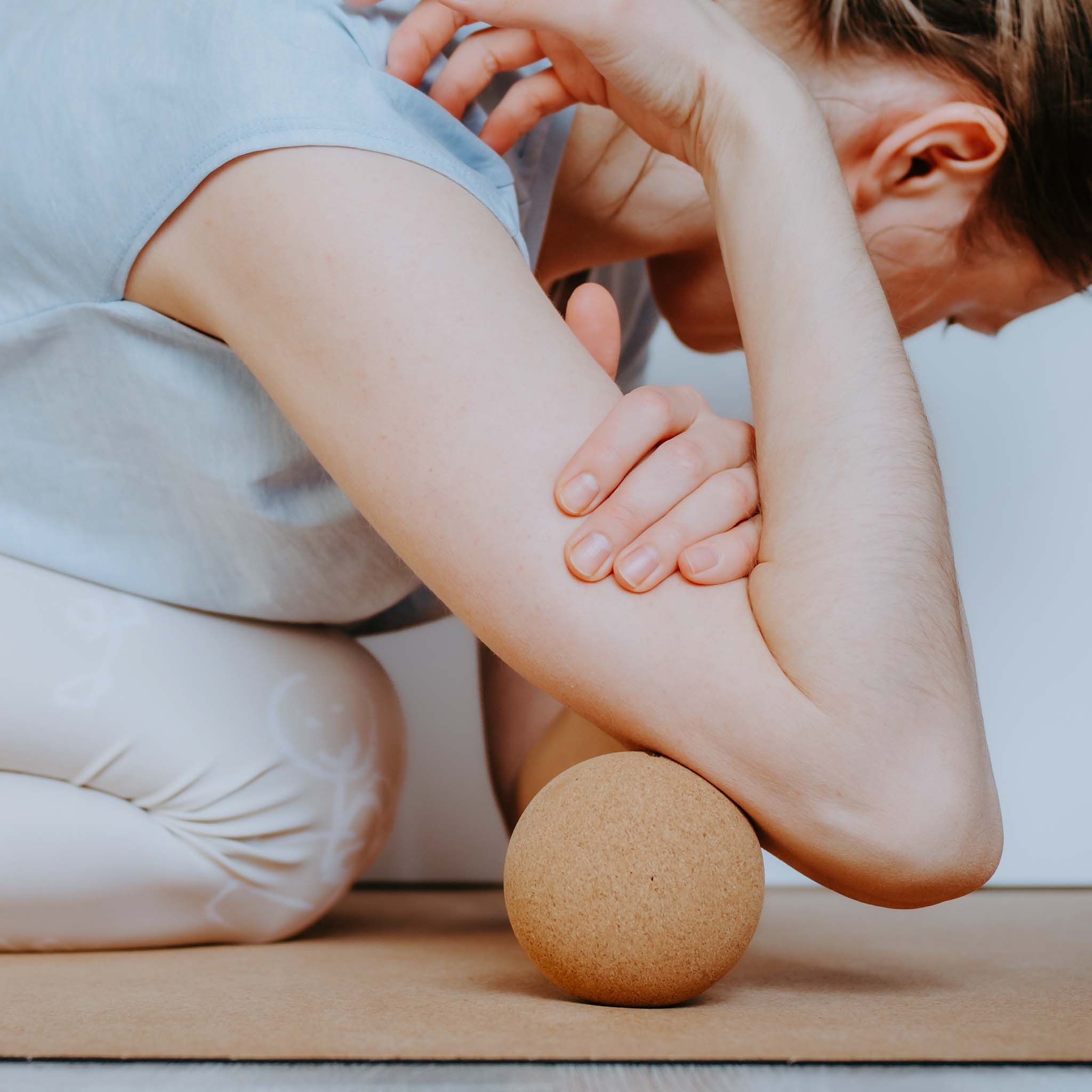 SHAPEVITAL Faszienball Set aus Naturkork | 100% natürliche Korkrinde | inkl. Jute Beutel