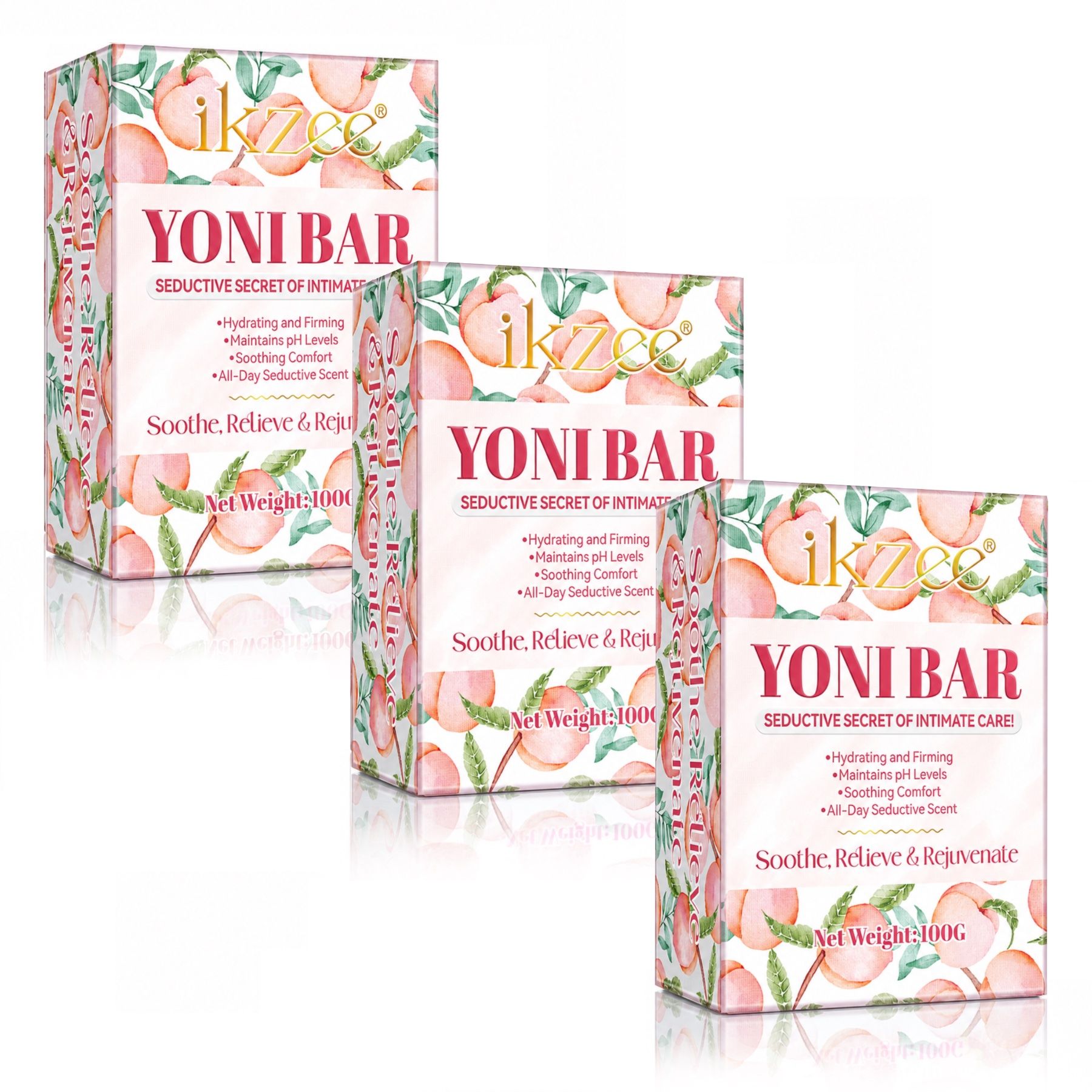 P-beauty Intimseife Yoni Bar Frauen Intimpflege pH-Balance mit Pfirsich