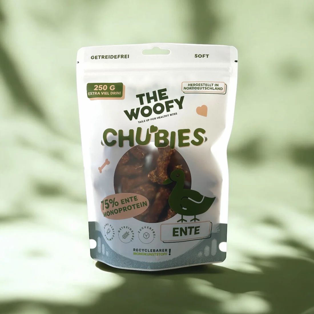 THE WOOFY Leckerli für Hunde mit Ente Monoprotein
