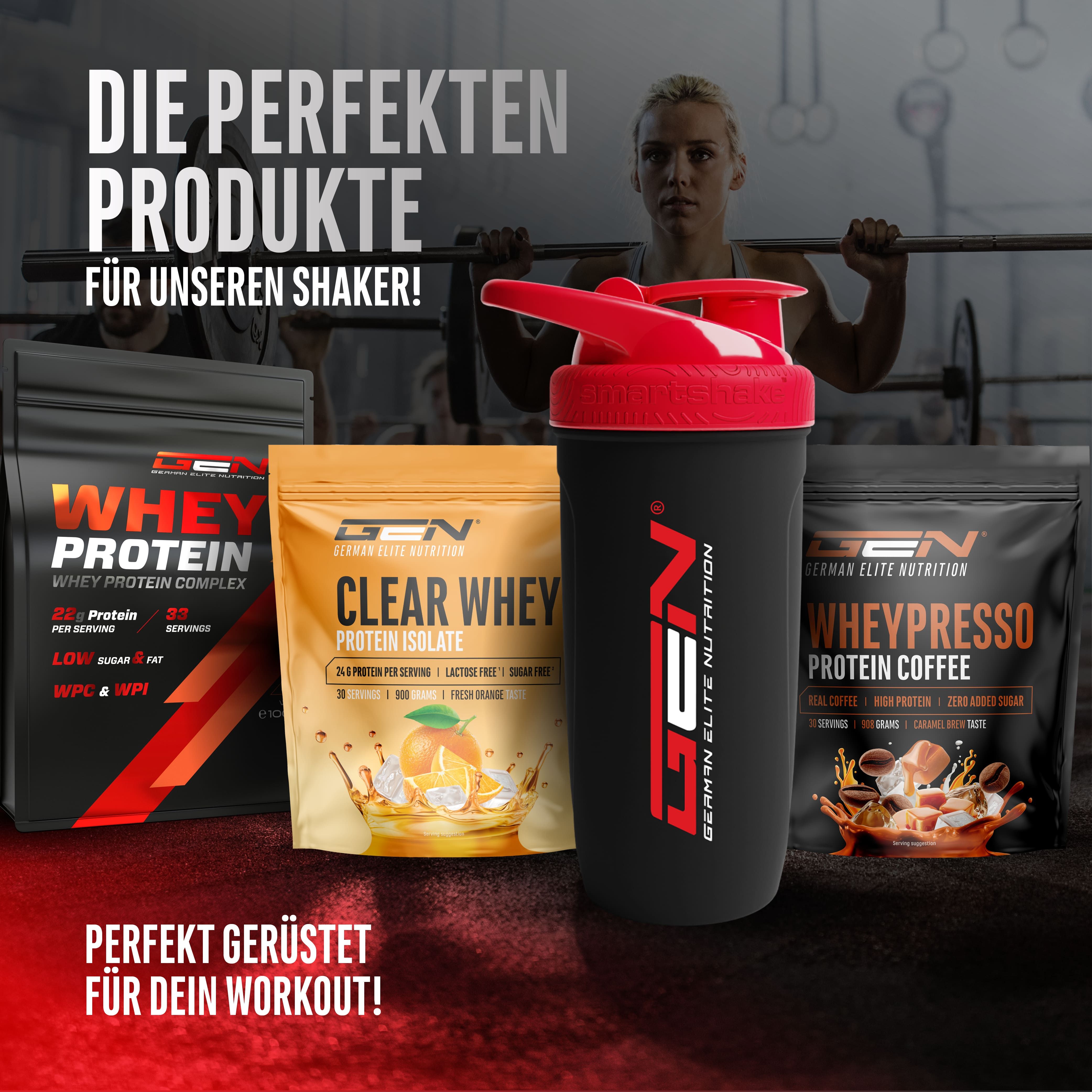 GEN Protein Shaker Edelstahl