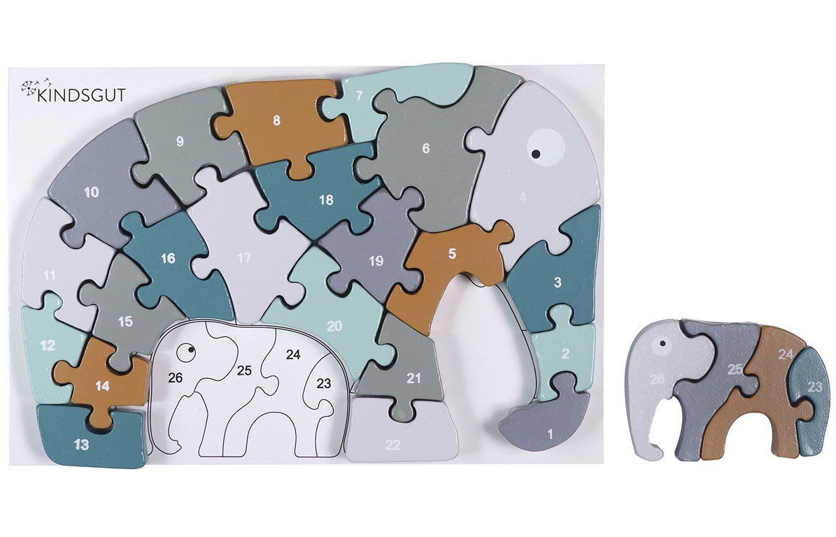 Kindsgut Buchstaben-Puzzle Elefant