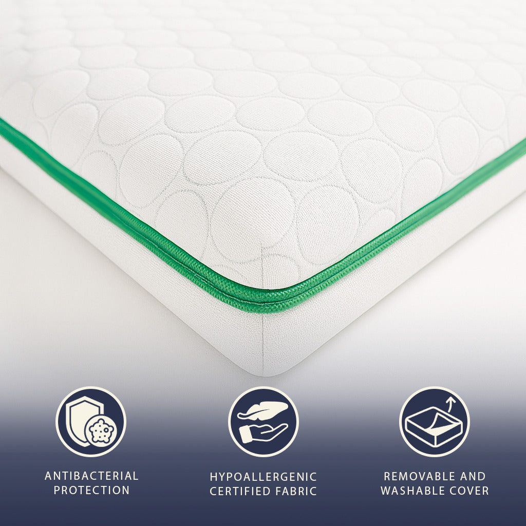 The White Stone Matratzentopper 90x190 aus Memory Foam Breeze mit 9 Zonen | Höhe 5 cm
