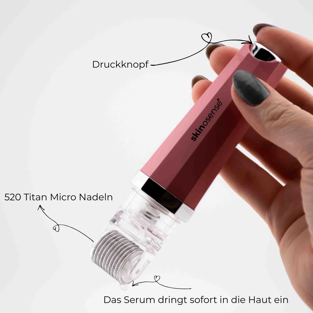 Skinosense Cellulite-Set mit Booster Serum und Hydra Derma Roller für sichtbare Hautstraffung