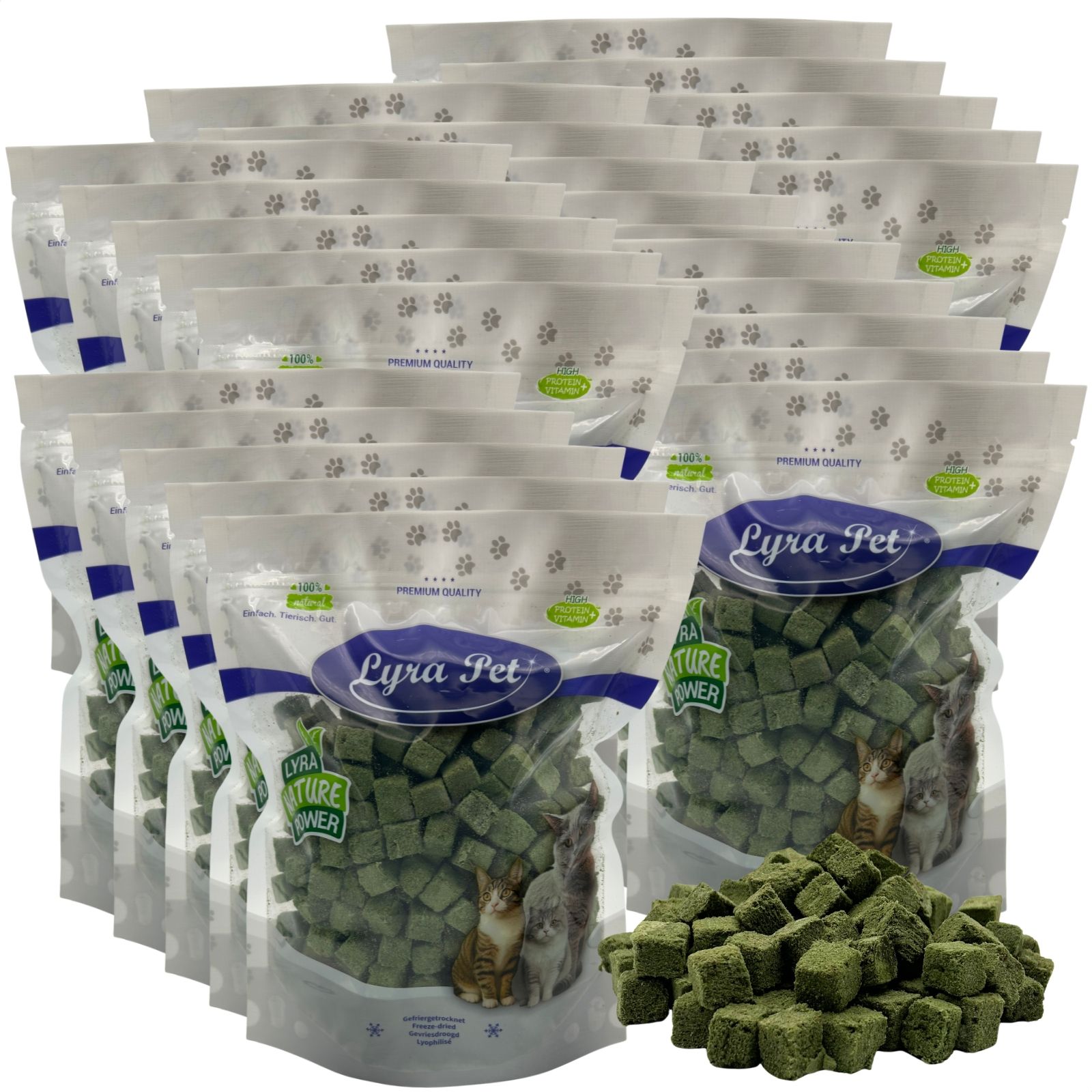 Lyra Pet® Katzengraswürfel gefriergetr.