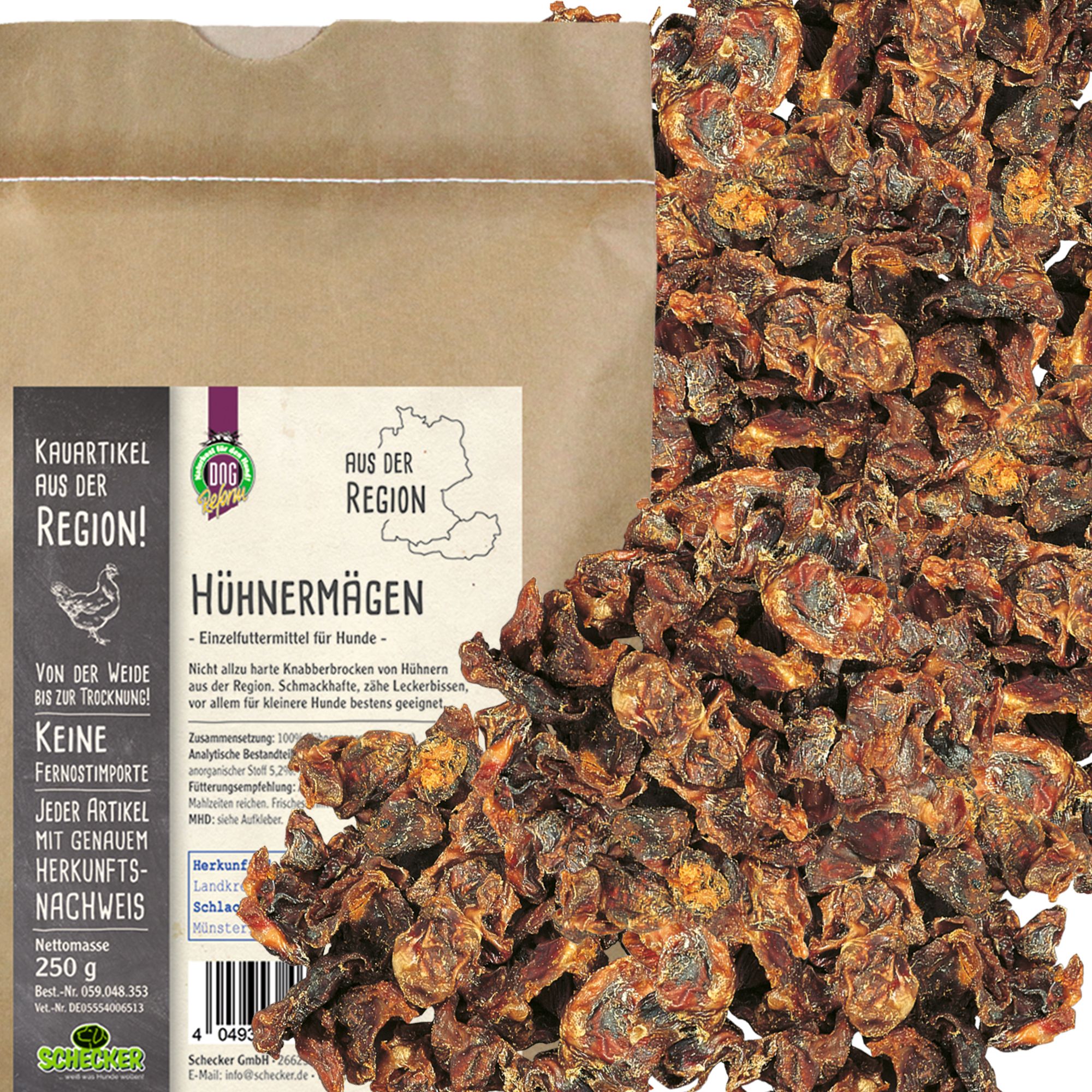 Schecker Kausnack - Hühnermägen - aus der Region
