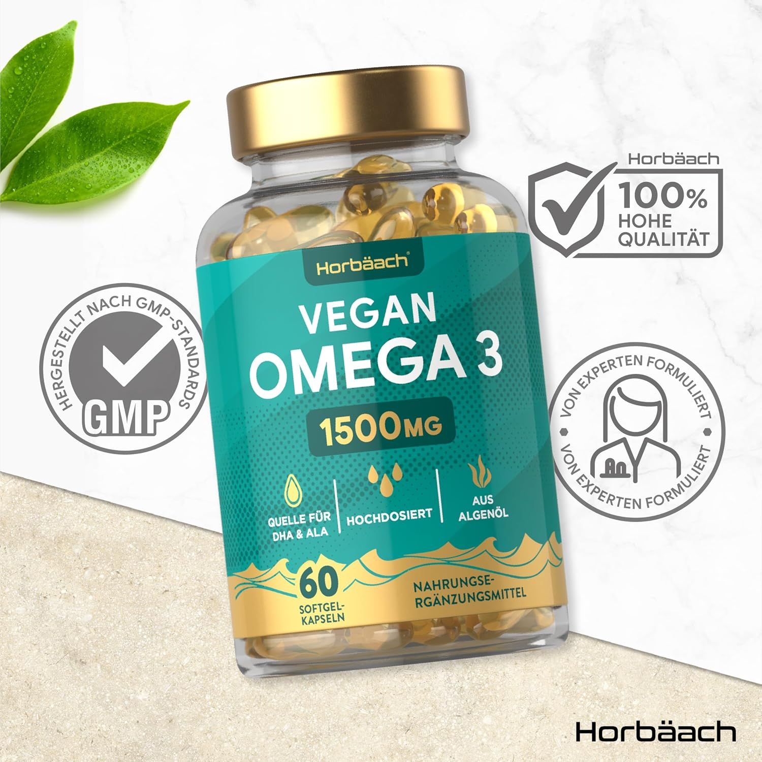 Horbaach Vegan Omega 3 Kapseln