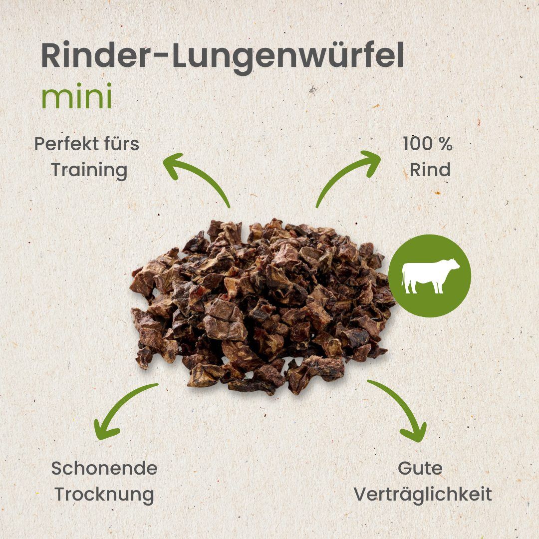 Kauartikel.com Rinder-Lungenwürfel, Mini