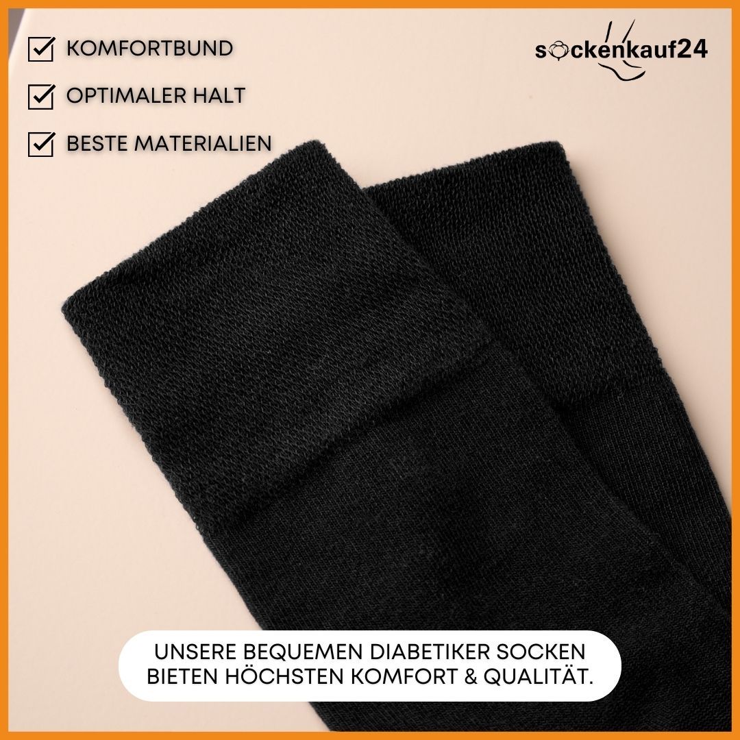Diabetiker Socken mit Komfortbund für Damen und Herren