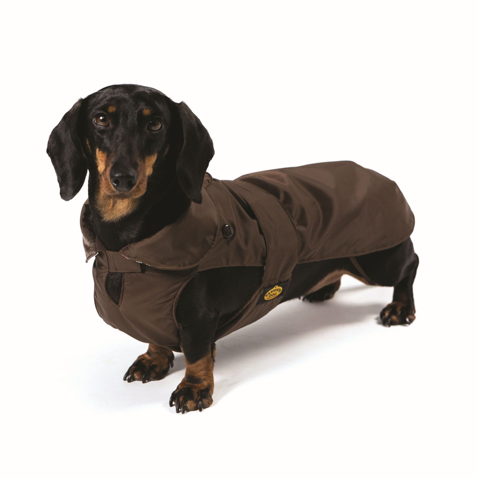 Fashion Dog Hundemantel speziell für Dackel - Braun - 39 cm