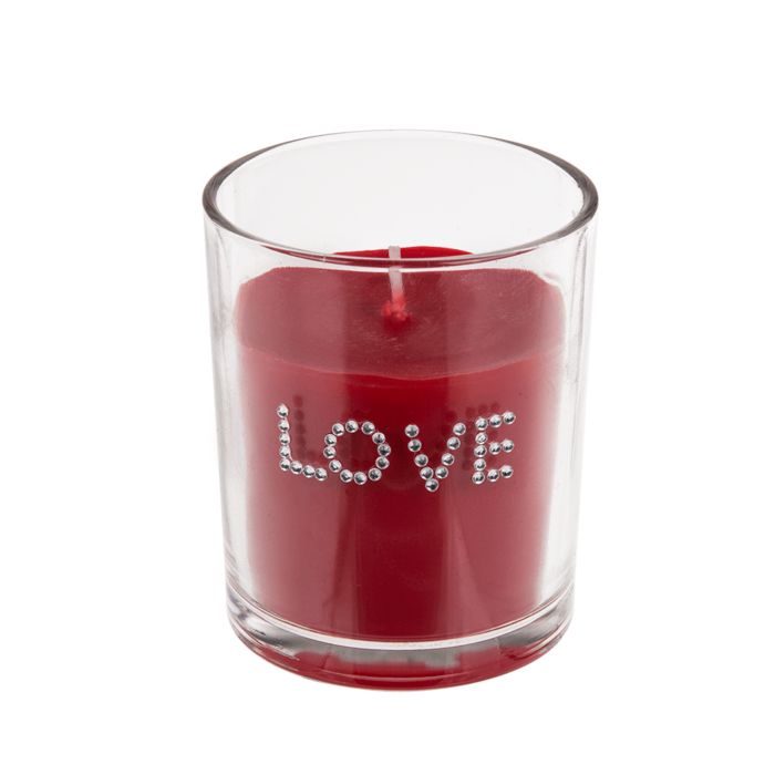 OOTB rote Duftkerze (Rose) im Glas