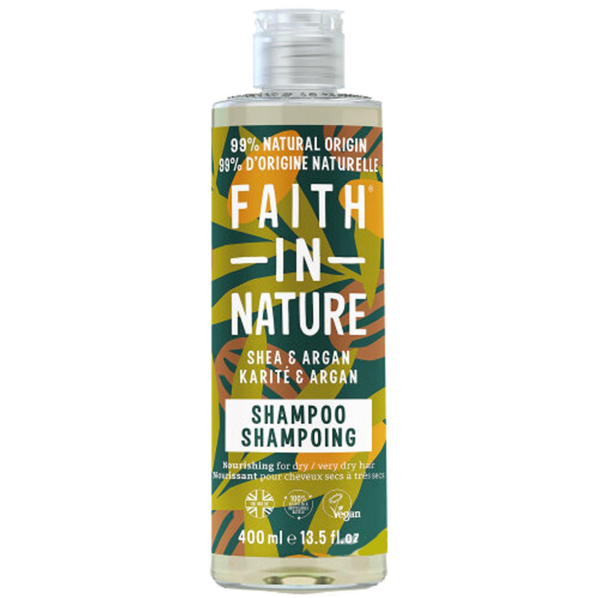 Faith In Nature Shea & Argan Shampoo Für Normales bis Trockenes Haar 19,5x6x6 cm