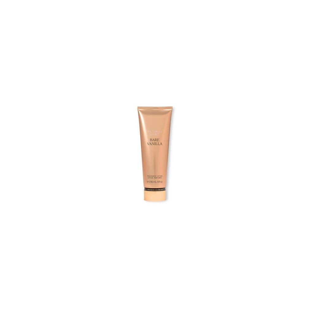 Victoria's Secret Bare Vanilla Körperlotion in goldener Tube, isoliert.