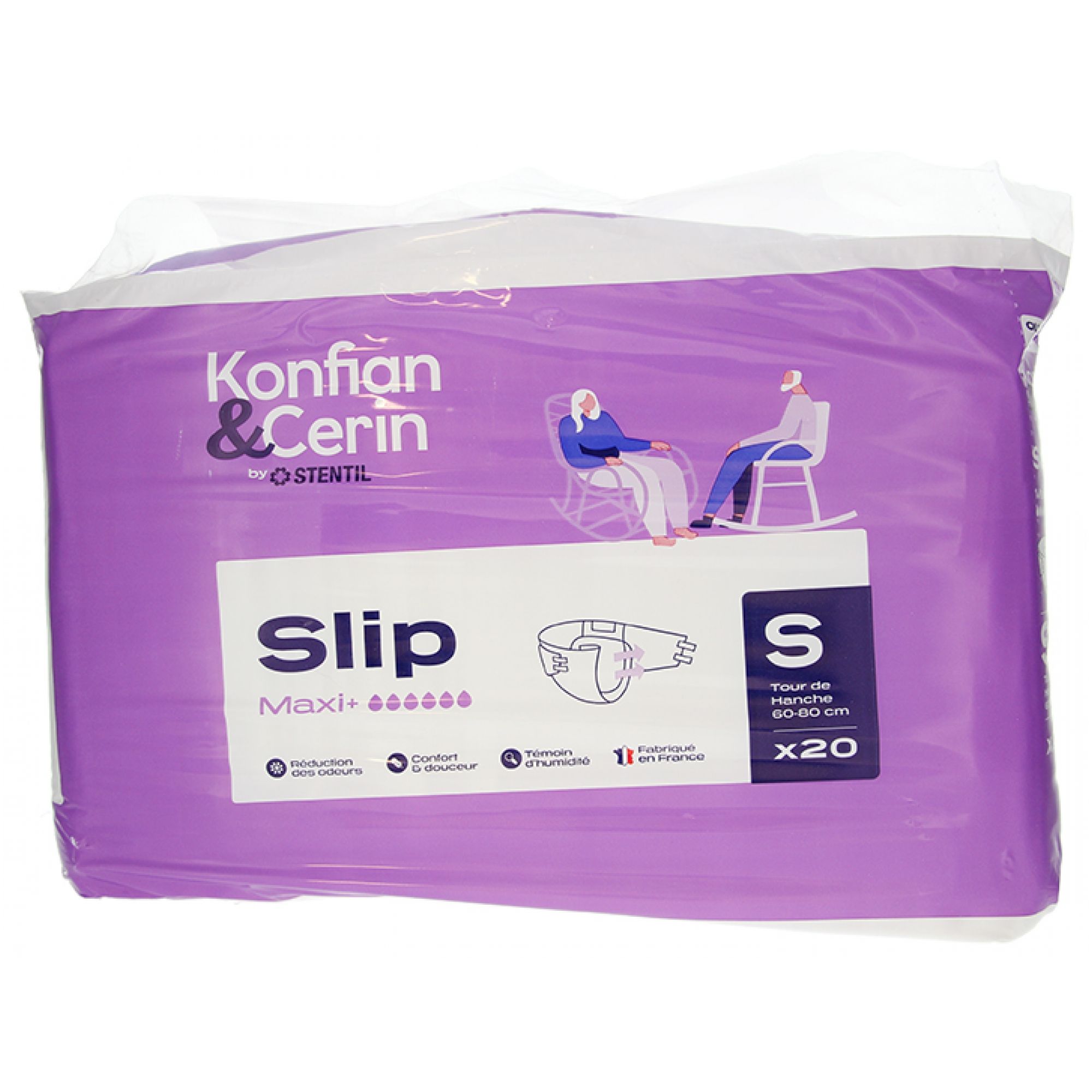 Stentil Konfian & Cerin 20 Changes Complete Maxi+ Slip Large S 37x18x23 cm