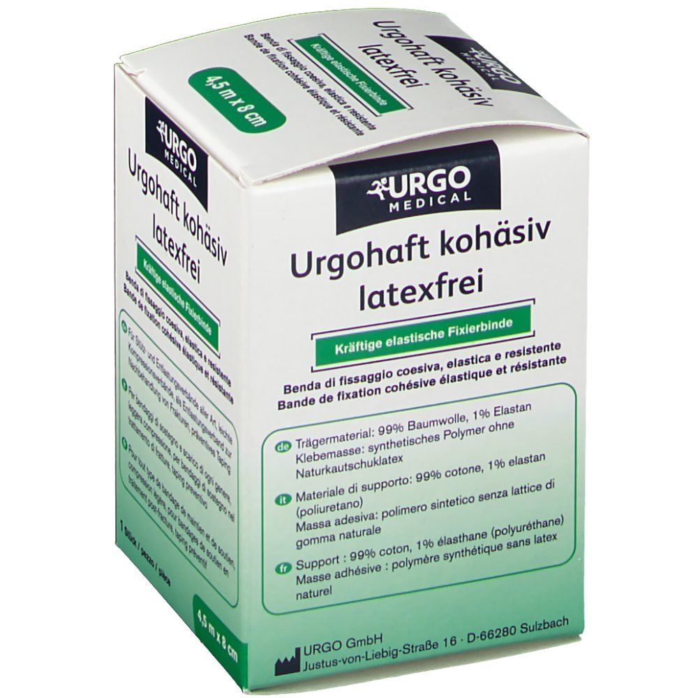 Urgohaft kohäsiv latexfrei 4,5 m x 8 cm