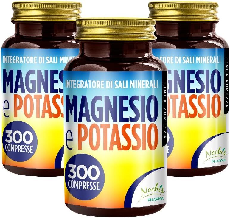 Noebis Pharma Magnesio e Potassio – Citrati – 300 Compresse