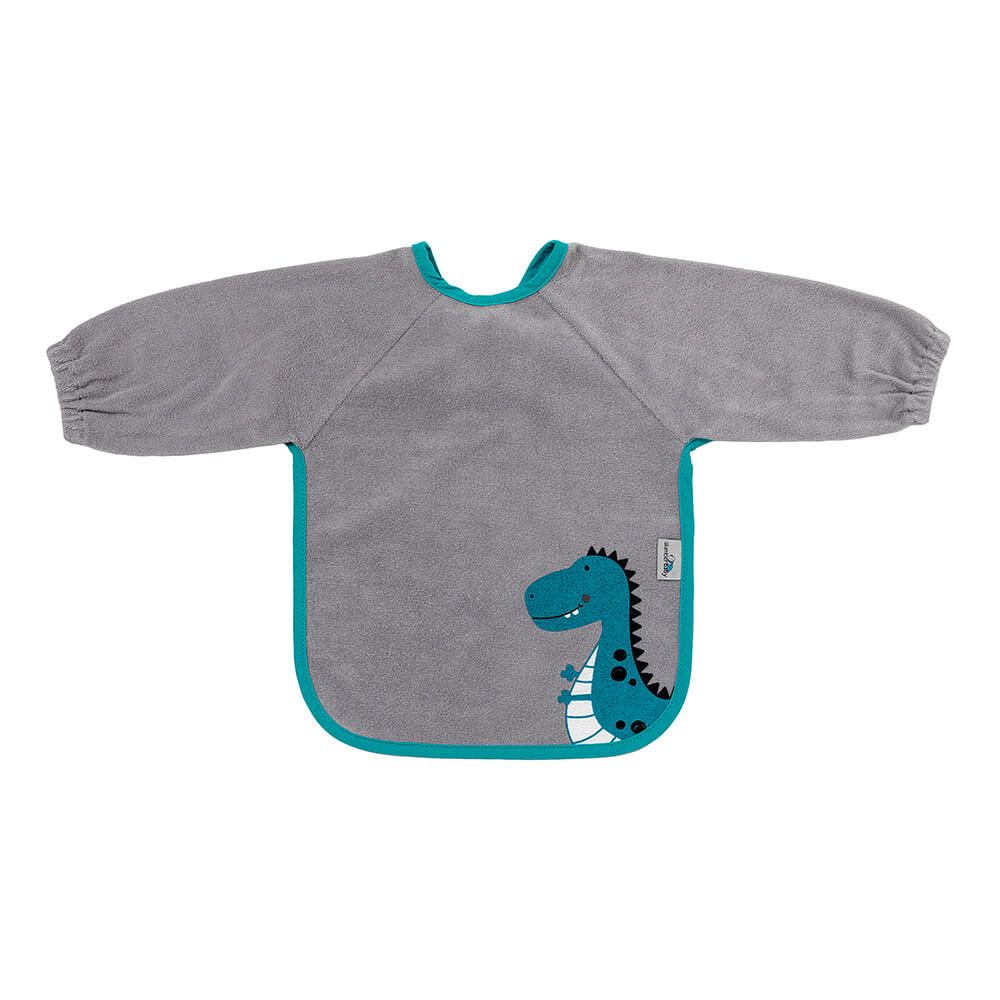 2 Stück Baby Lätzchen Mit Ärmeln - Wasserdichte Dinosaurier Design Lätzchen