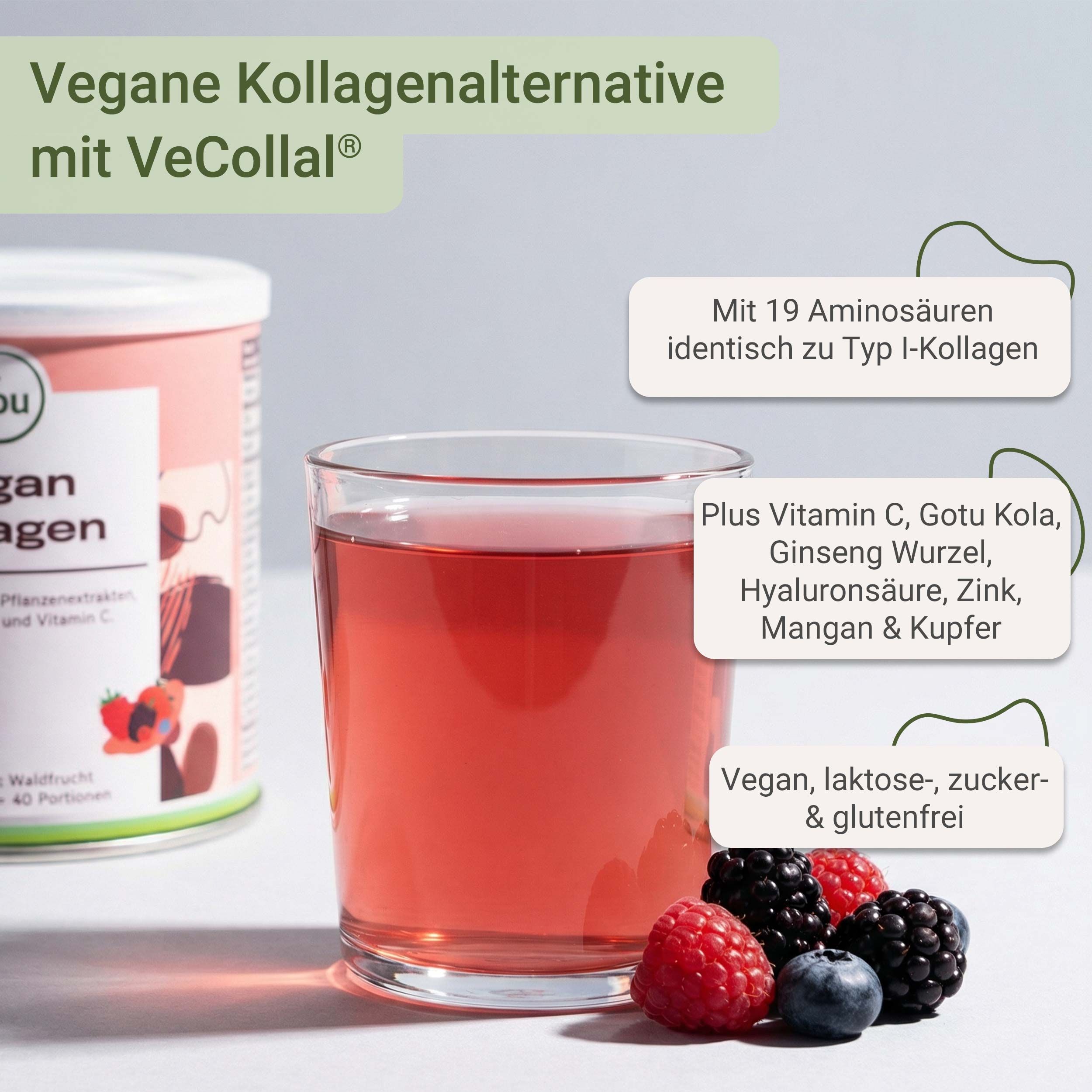 for you Vegan Collagen - Waldfrucht Doppelpack