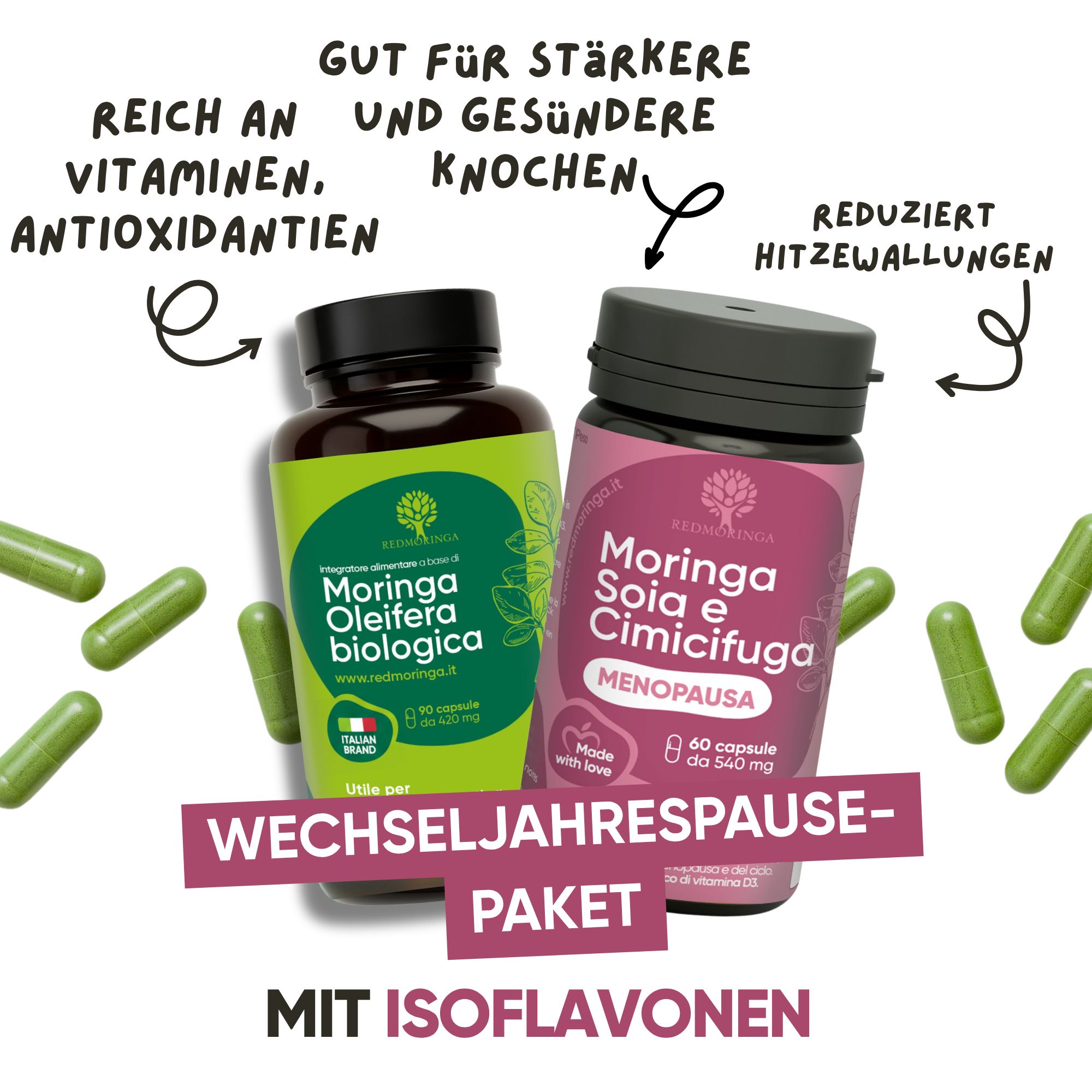 RedMoringa CIMICIFUGA und BIO MORINGA  2-Produkt-Set