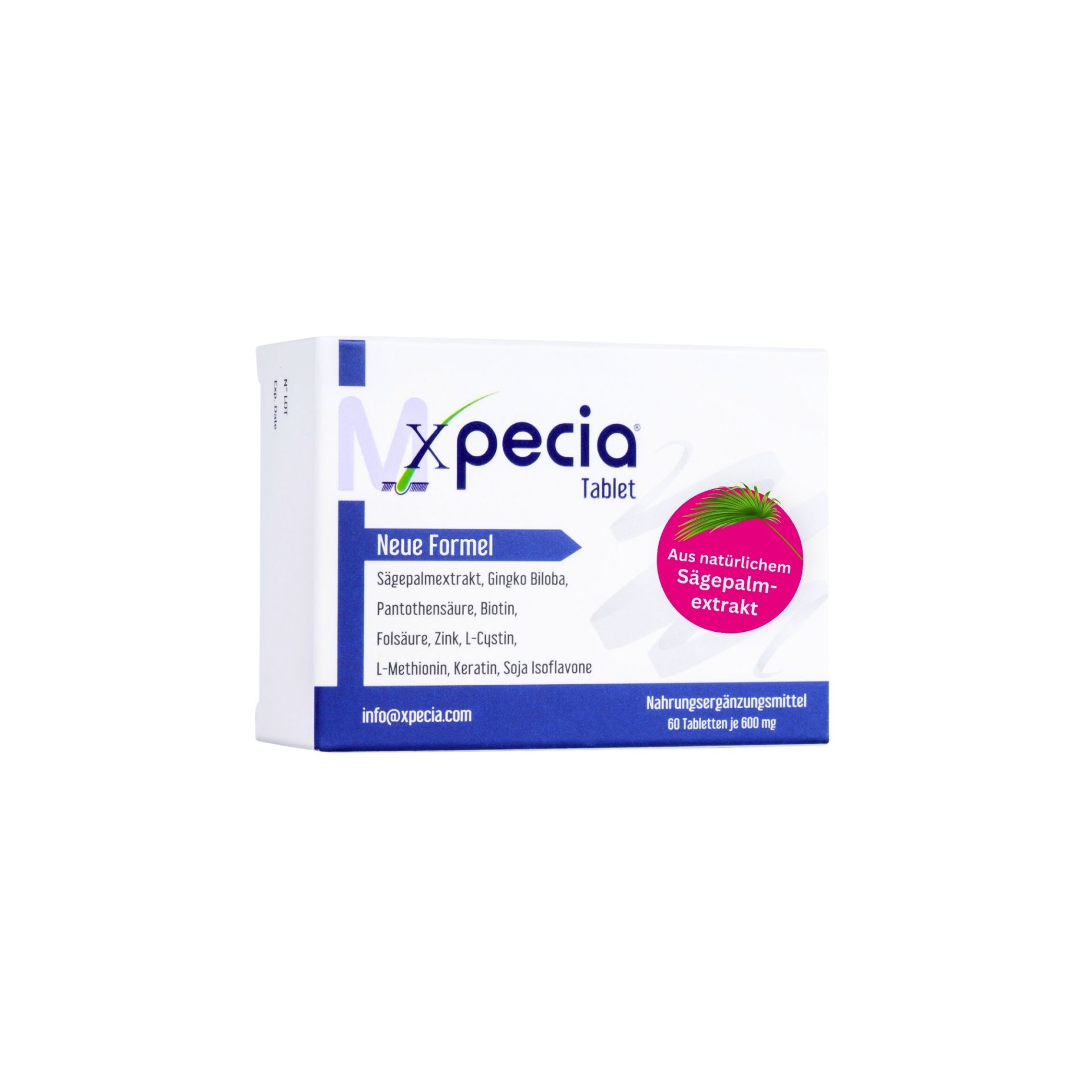 Xpecia Tabletten für Männer – Natürlicher DHT-Blocker gegen Haarausfall - 1 Stück
