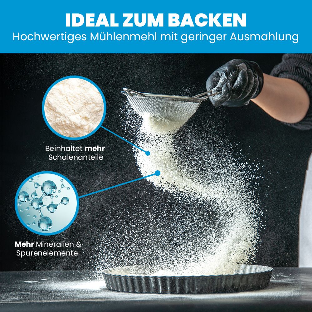 SANUUS® Bio Weizenmehl 550 aus dem Allgäu