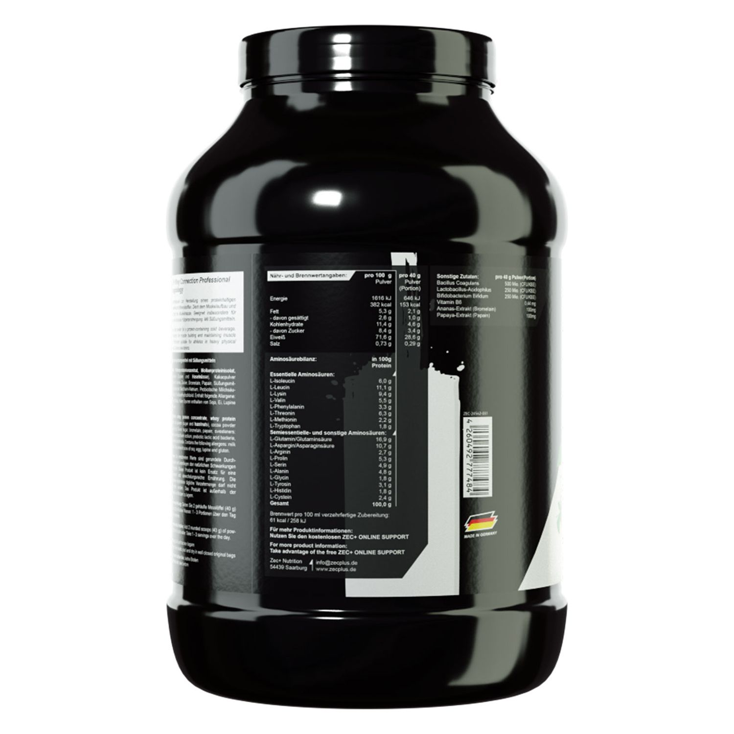 Zec+ Whey Connection Professional Protein/ Eiweiß Knopptology 2500 g Pulver