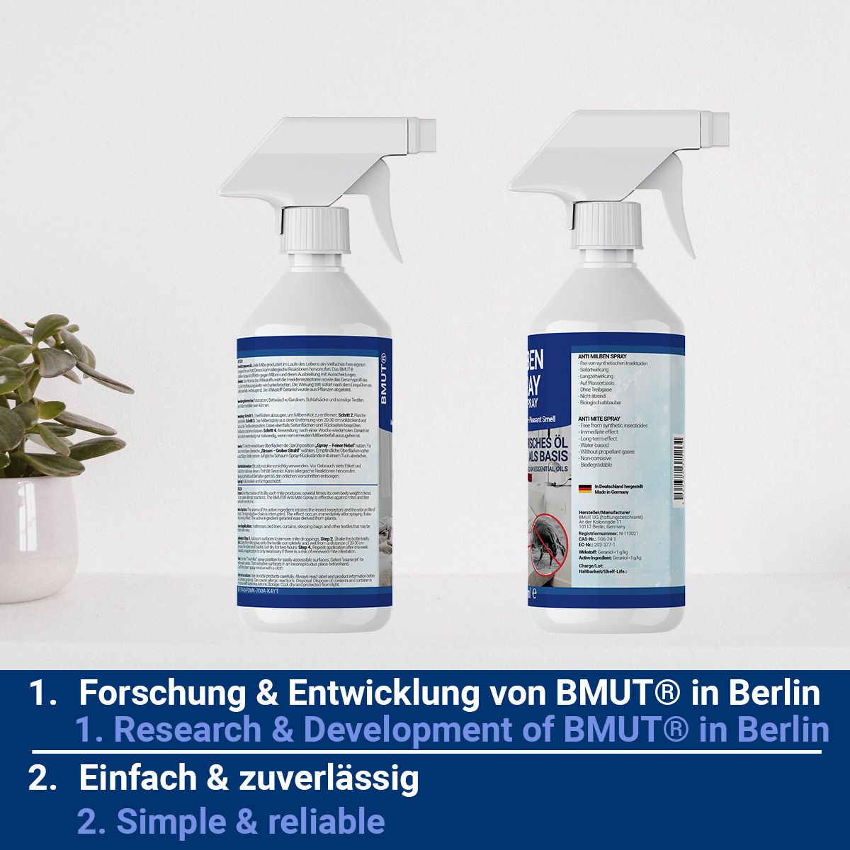 BMUT Milbenspray für Matratzen