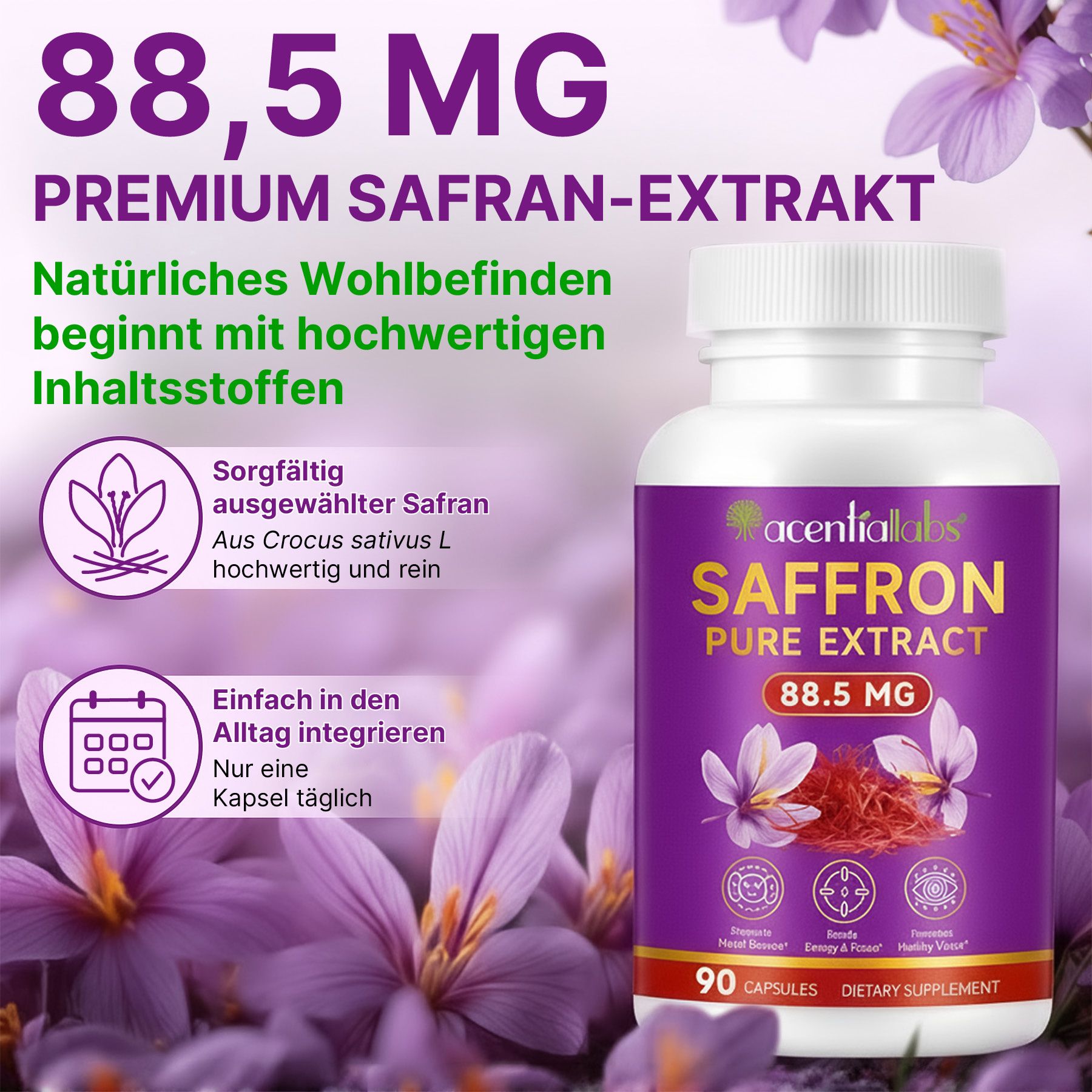 Acentiallabs Safran Pure Extrakt