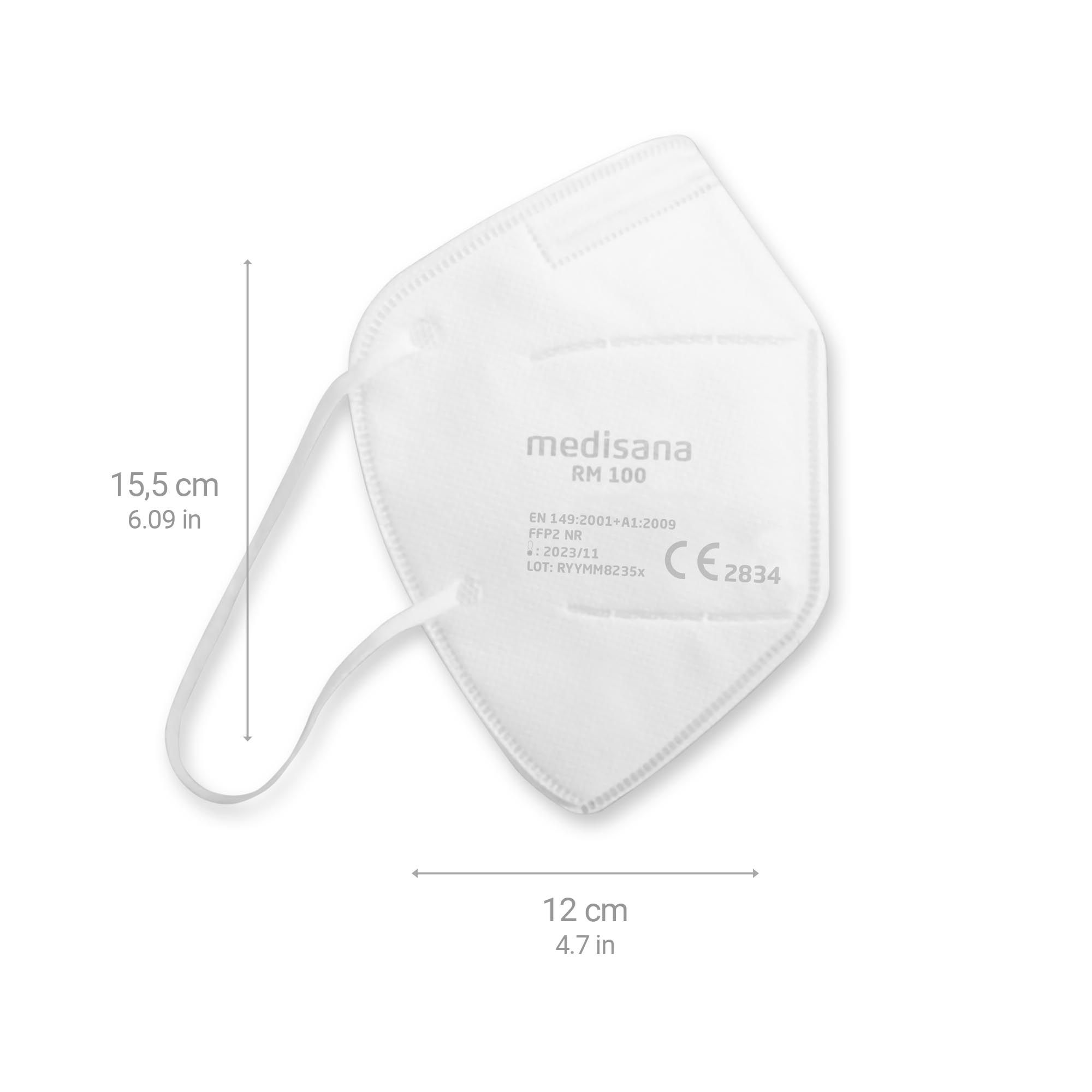 medisana RM 100 FFP2 Atemschutzmaske Staubmaske Atemmaske - 10 Stück