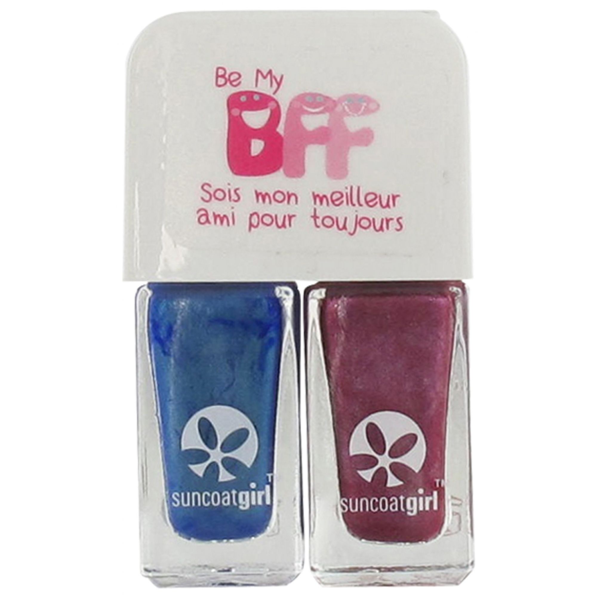 Suncoatgirl BFF Duo Nagellack 2 x 5 ml (Farbe : Blau) 3,5x2x6 cm