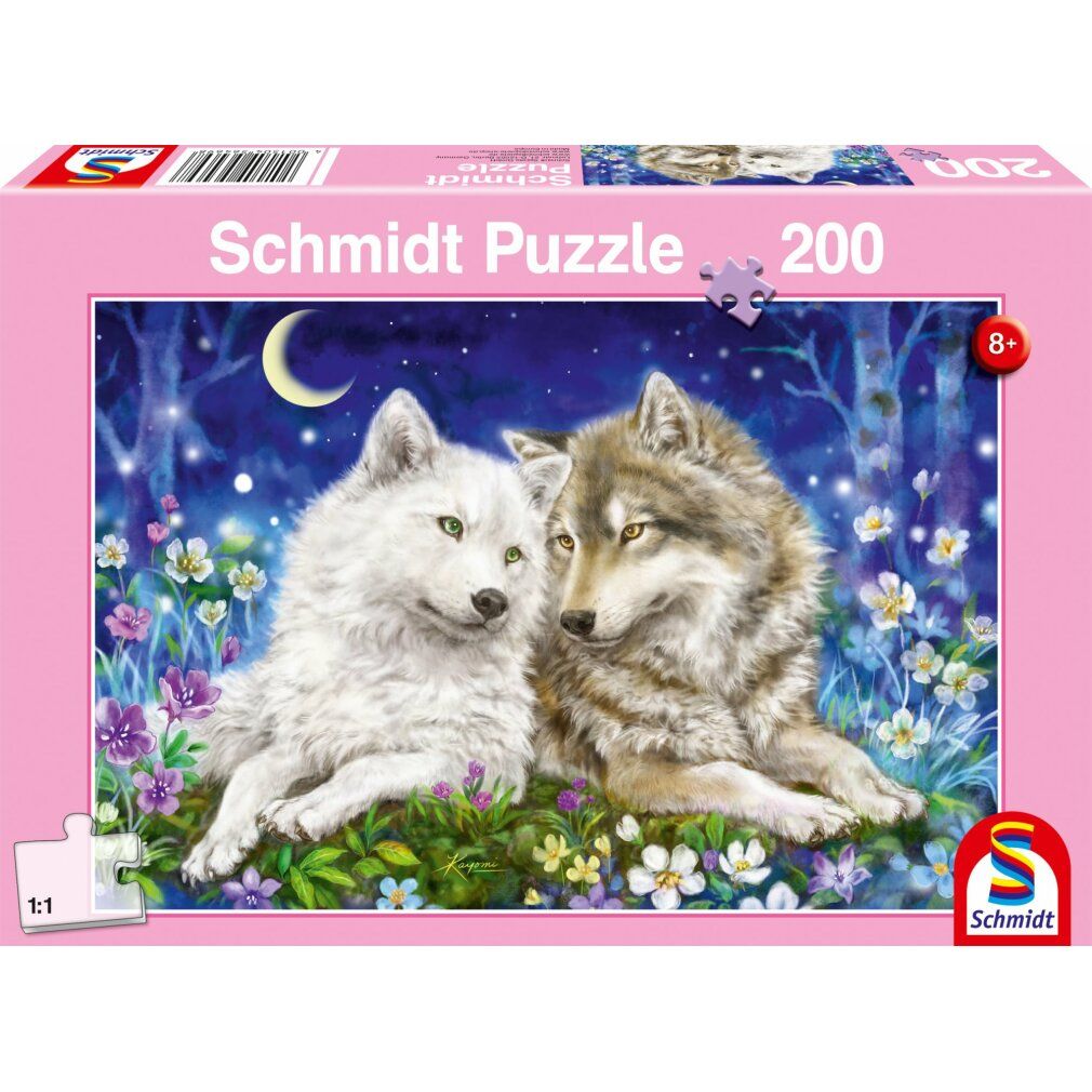 Schmidt Spiele Puzzle Kuschelige Wolfsfreunde 200Teile