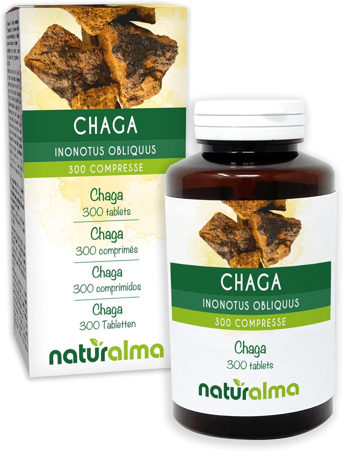 Naturalma Chaga Inonotus obliquus Tabletten 300 St
