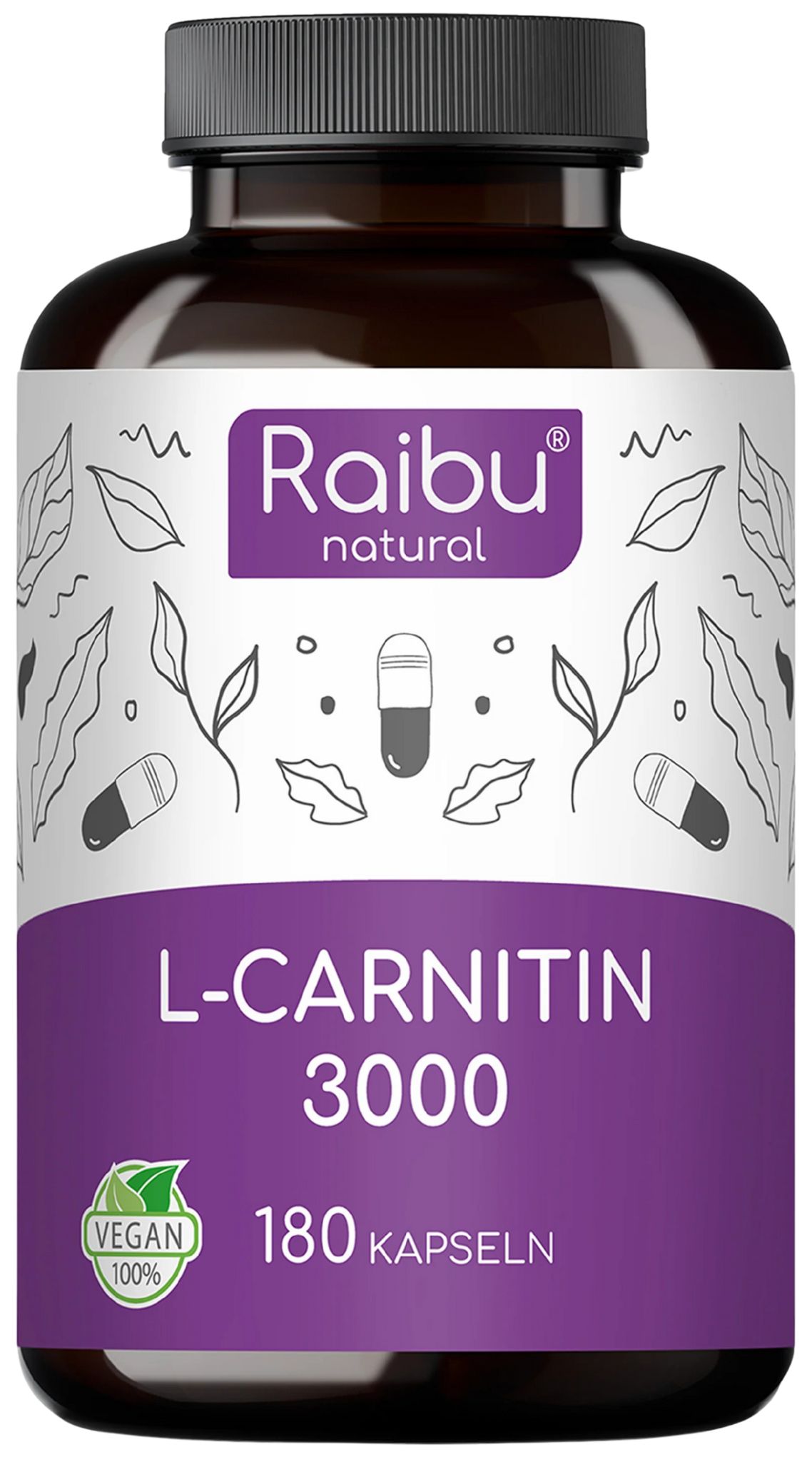 L Carnitina Capsule ad Alto Dosaggio - RAIBU