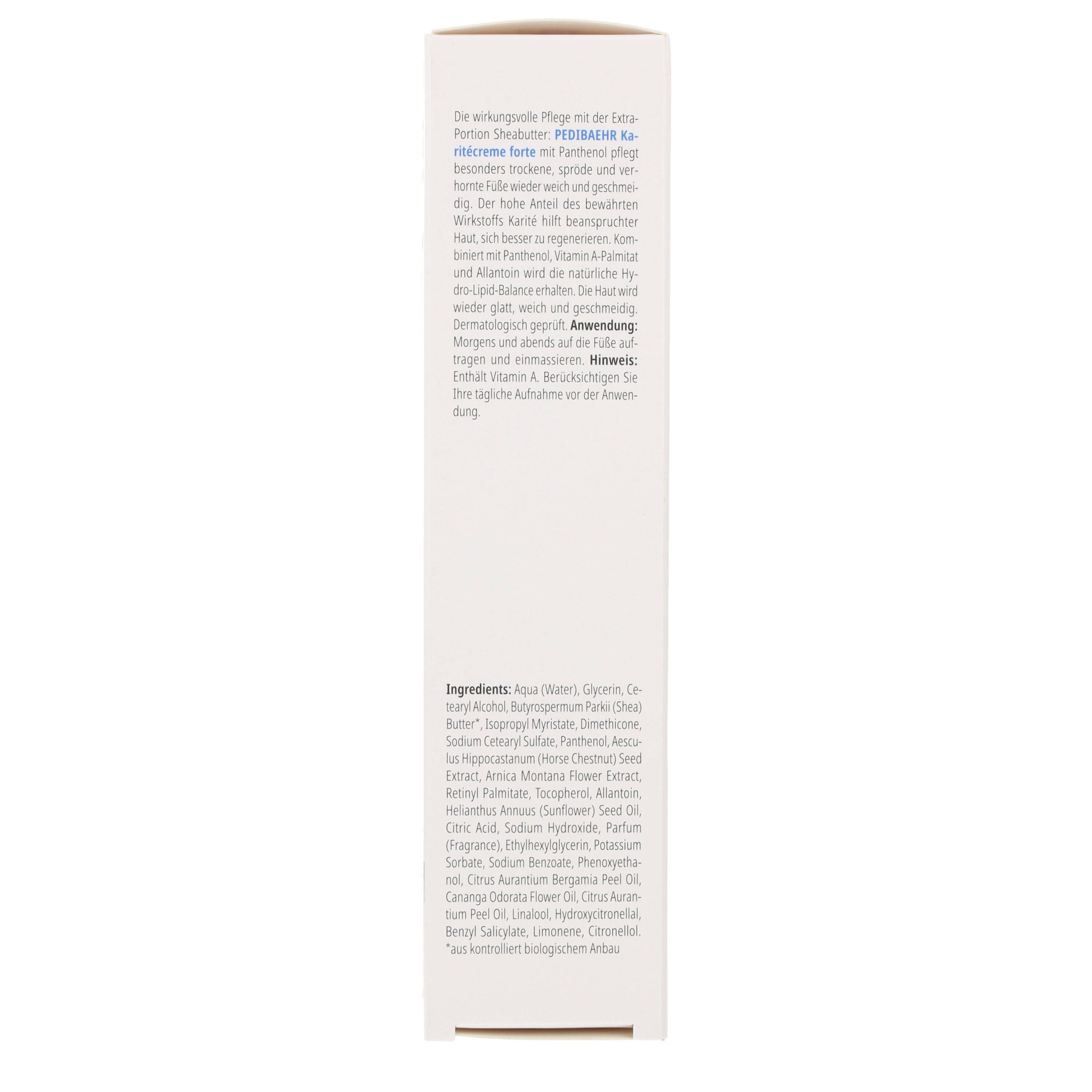 Pedibaehr Karitécreme forte mit Panthenol