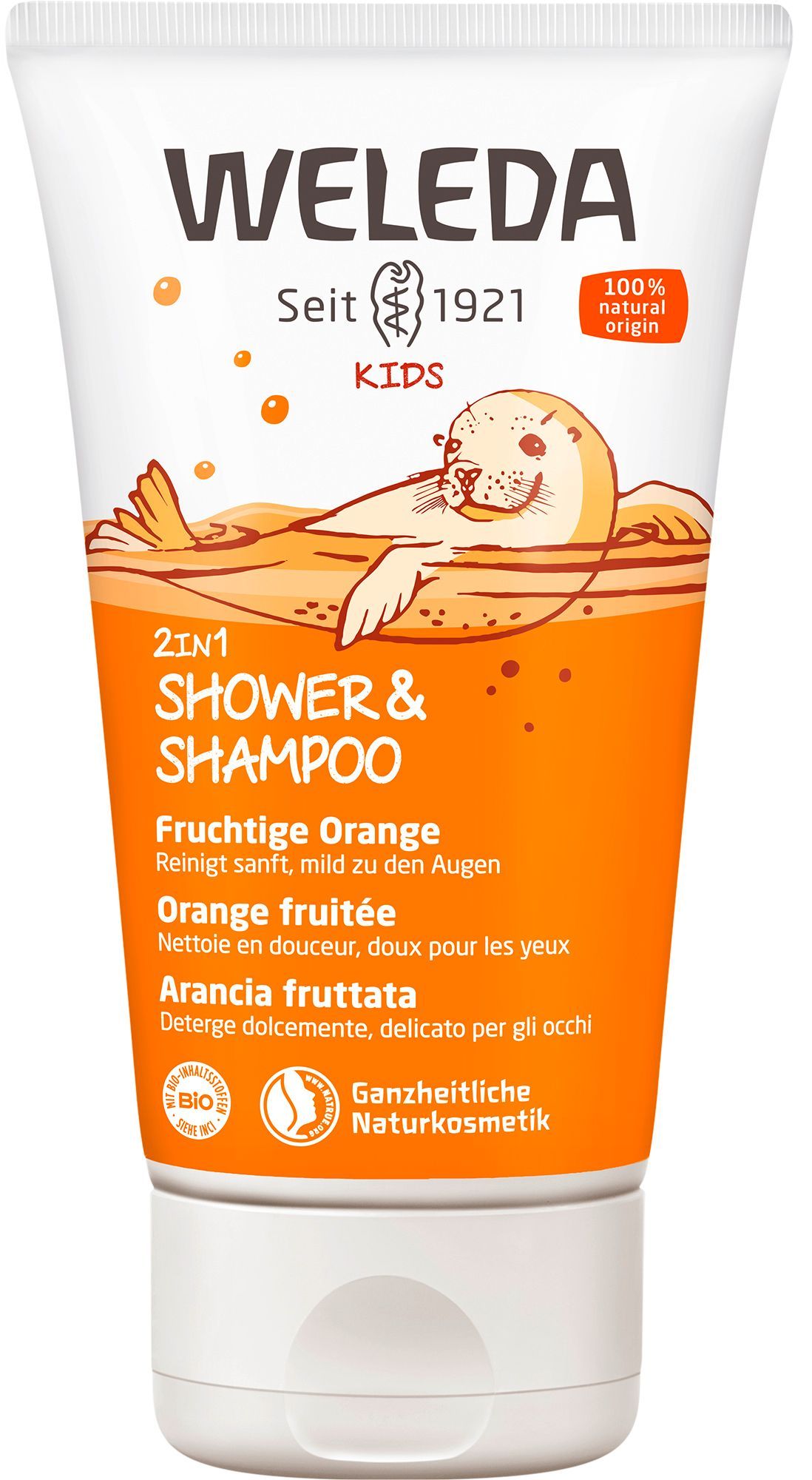 Weleda Kids 2in1 Shower & Shampoo Fruchtige Orange