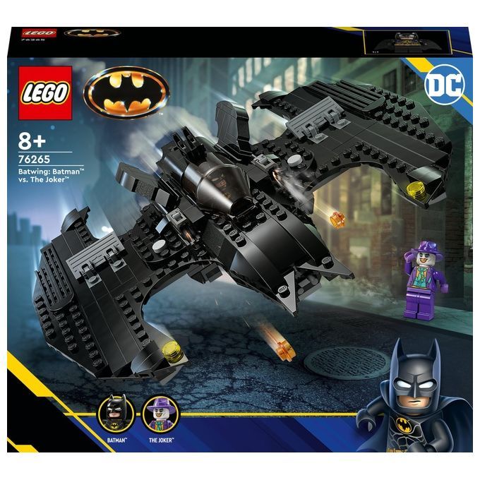 LEGO DC 76265 Bat-Aereo: Batman vs. The Joker, Aeroplano Giocattolo dal Film del 1989 con 2 Minifig