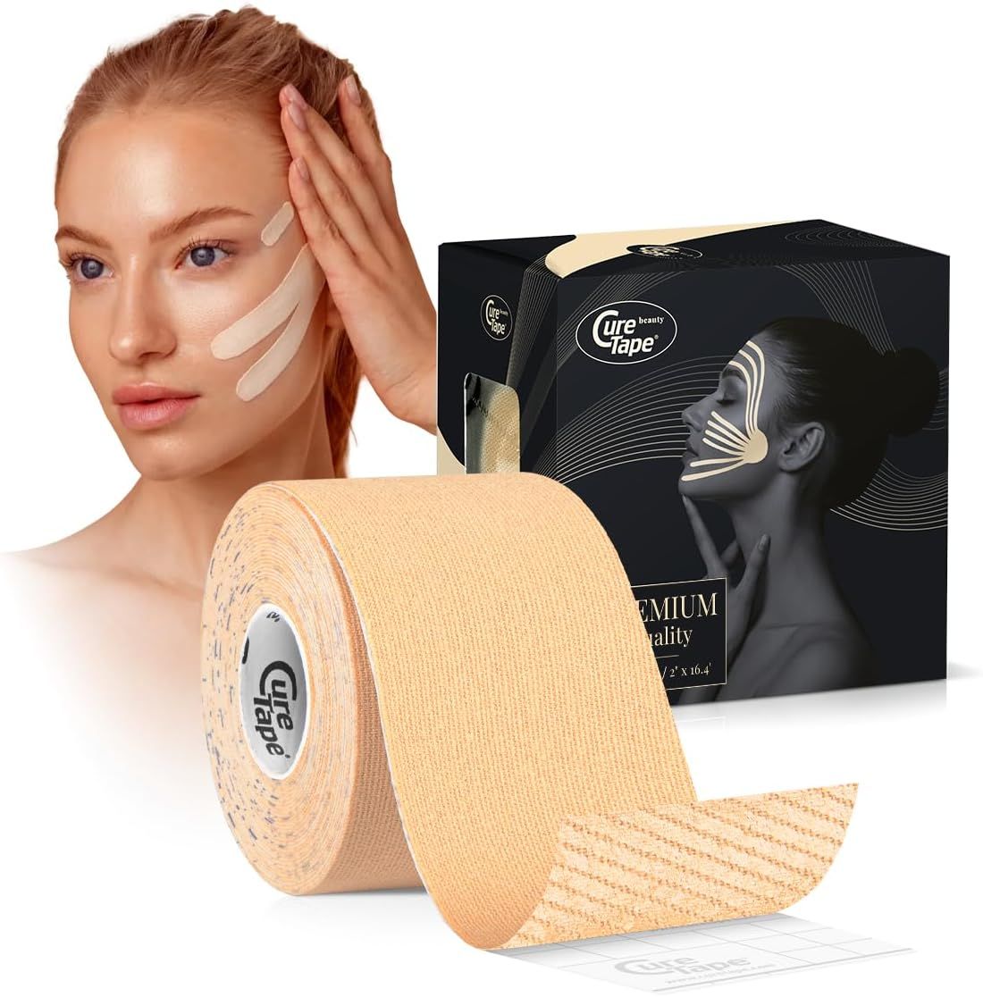 CureTape Beauty nastro kinesiologico – lifting naturale del viso senza interventi chirurgici